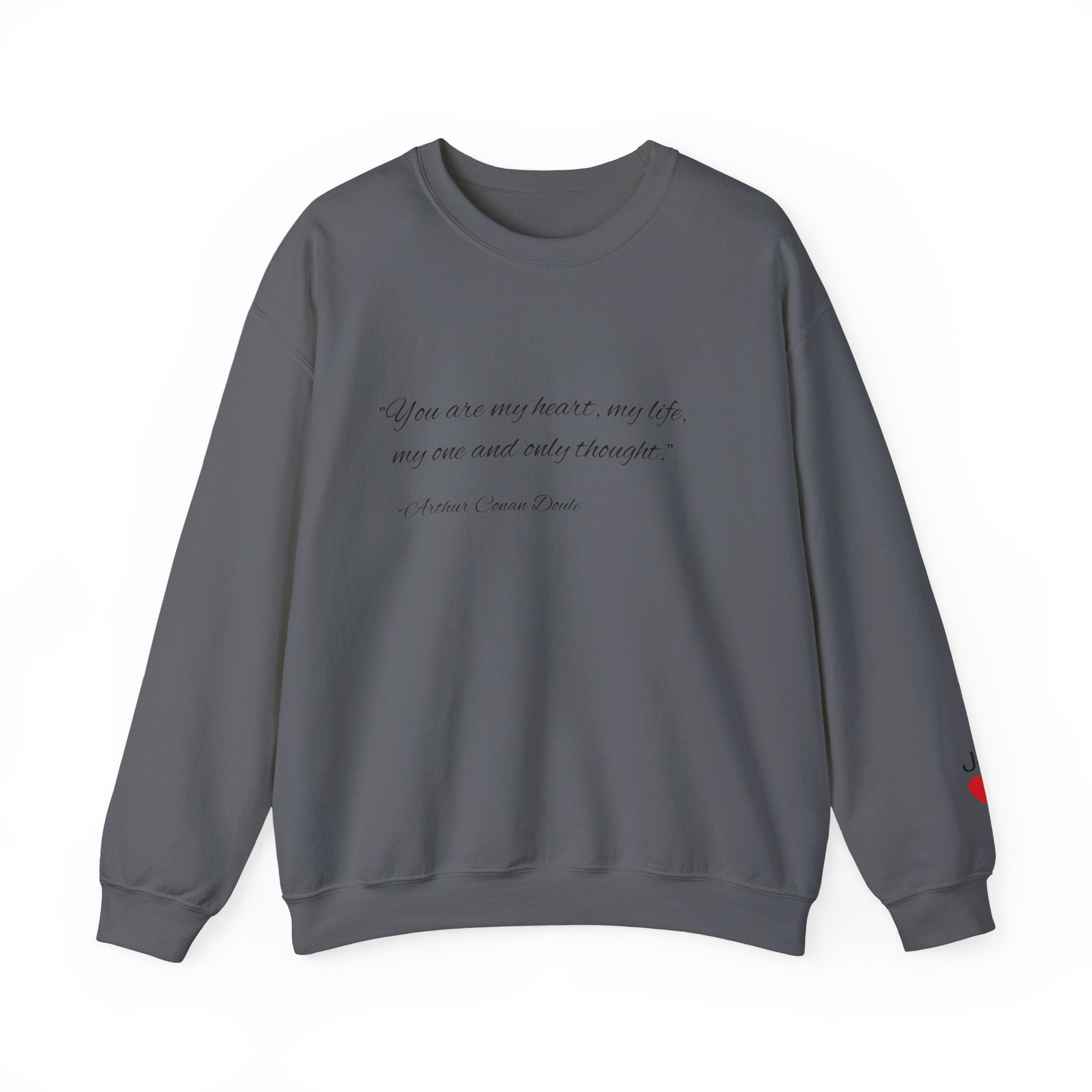 Custom Quote Couple Crewneck Sweatshirt