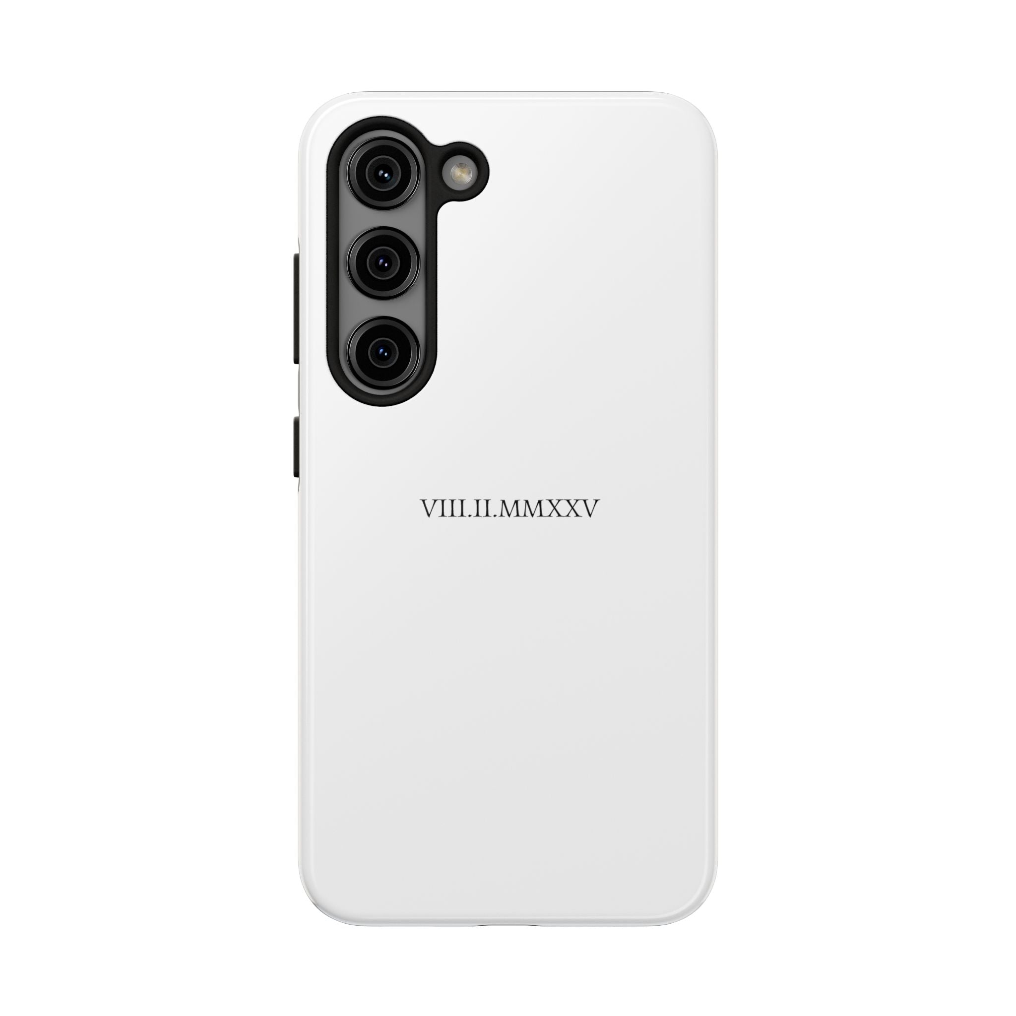 Custom Roman Numeral Date Couple Phone Case