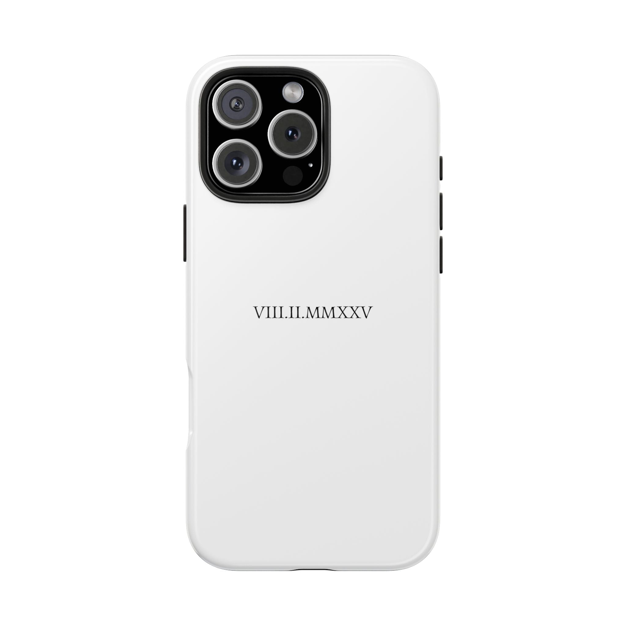 Custom Roman Numeral Date Couple Phone Case