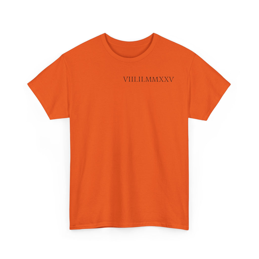 Custom Roman Numeral Date Couple Unisex T-Shirt