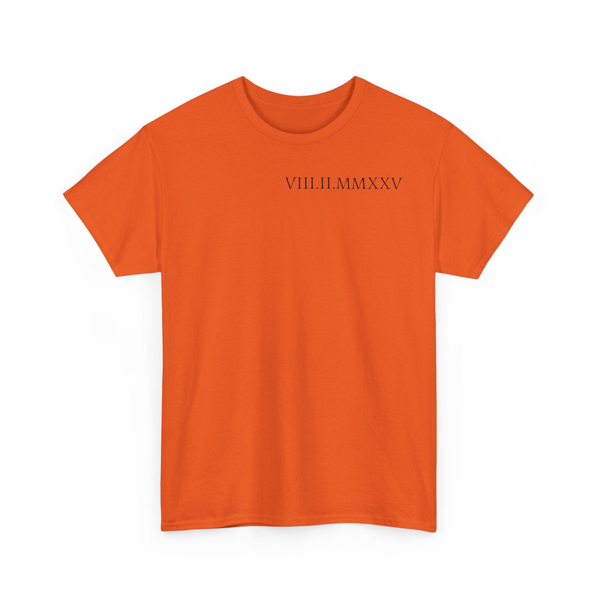 Custom Roman Numeral Date Couple Unisex T-Shirt