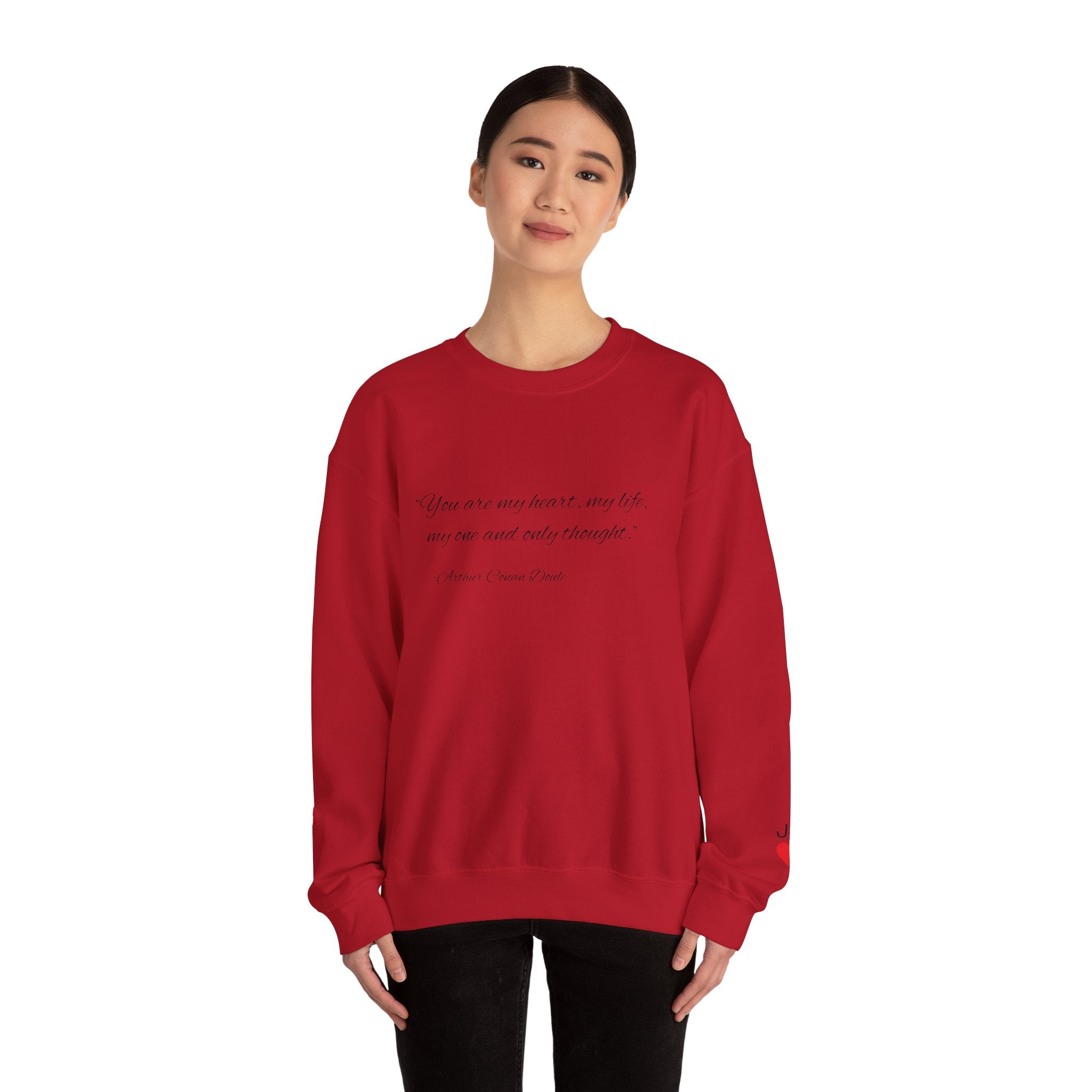Custom Quote Couple Crewneck Sweatshirt