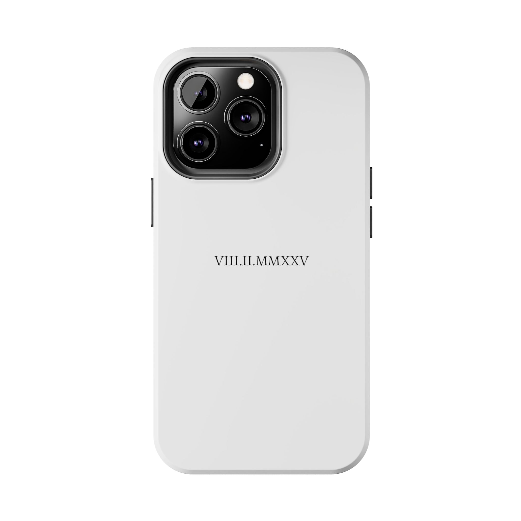 Custom Roman Numeral Date Couple Phone Case