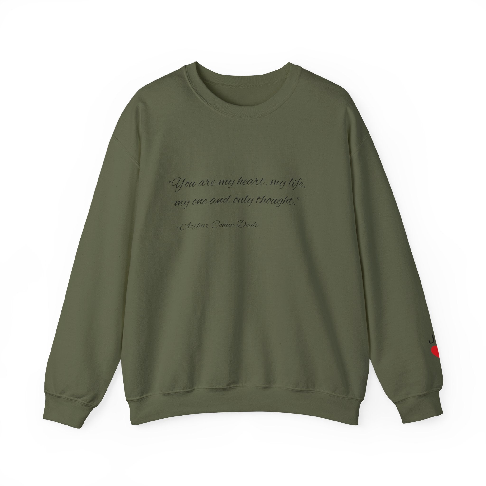 Custom Quote Couple Crewneck Sweatshirt