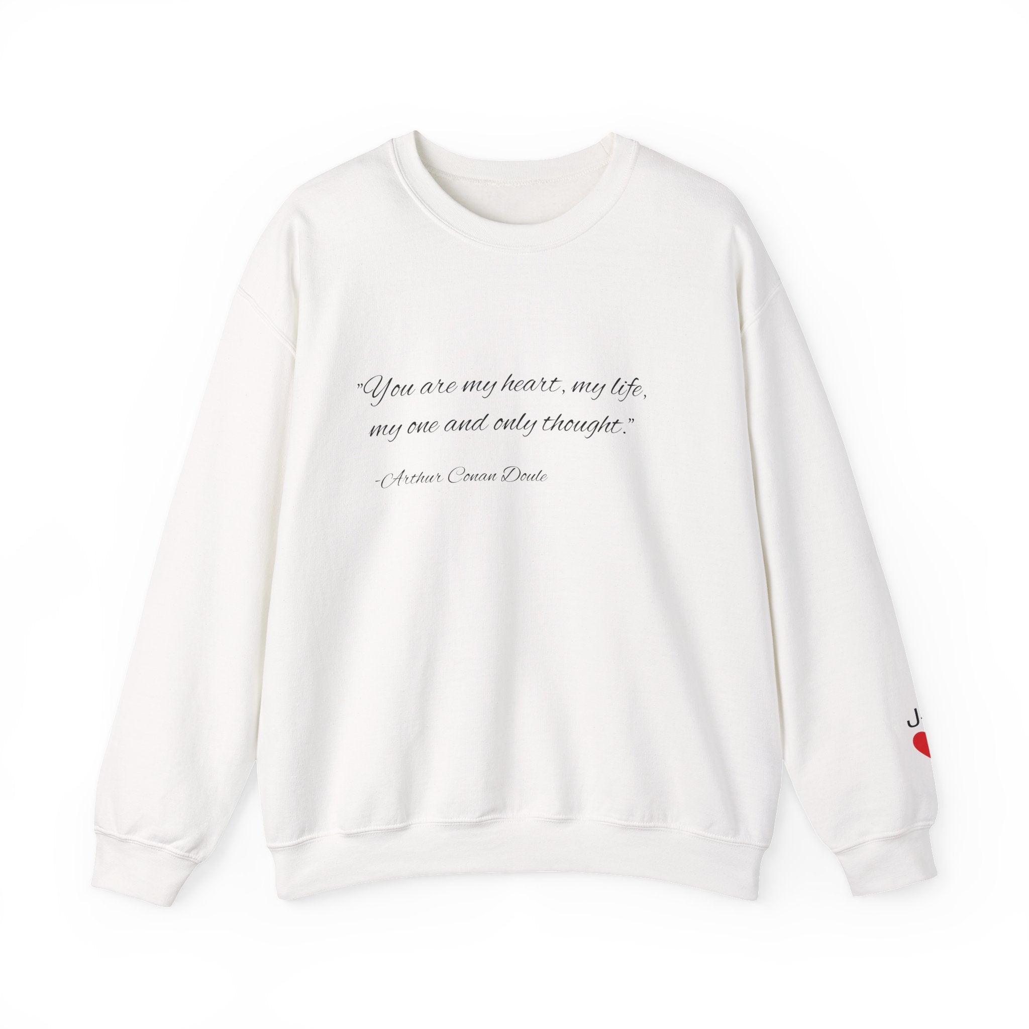 Custom Quote Couple Crewneck Sweatshirt