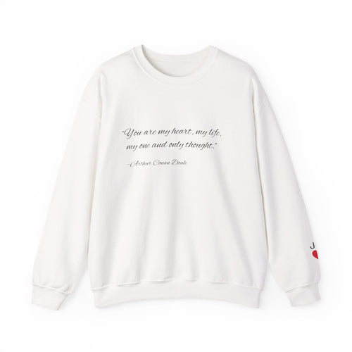 Custom Quote Couple Crewneck Sweatshirt