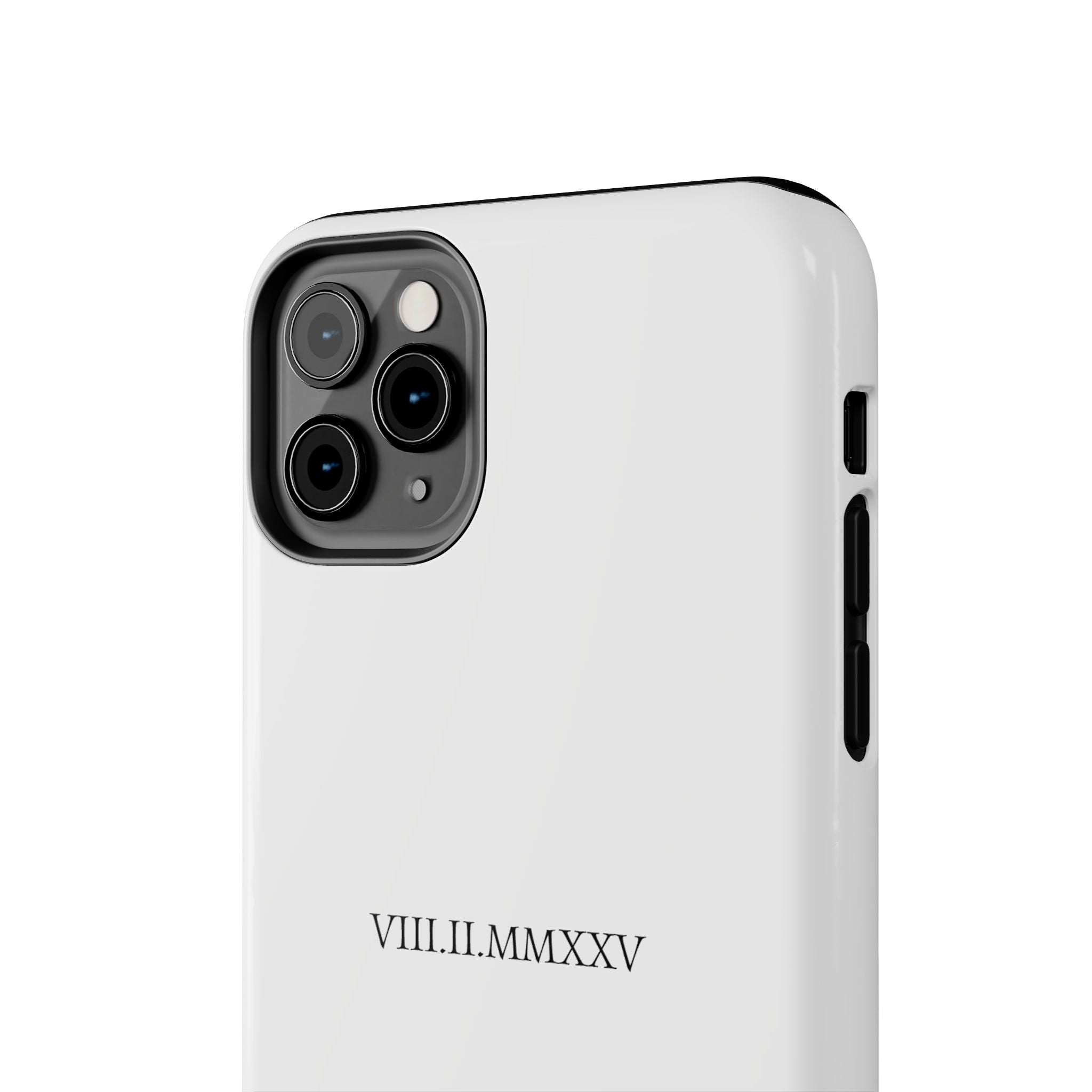 Custom Roman Numeral Date Couple Phone Case