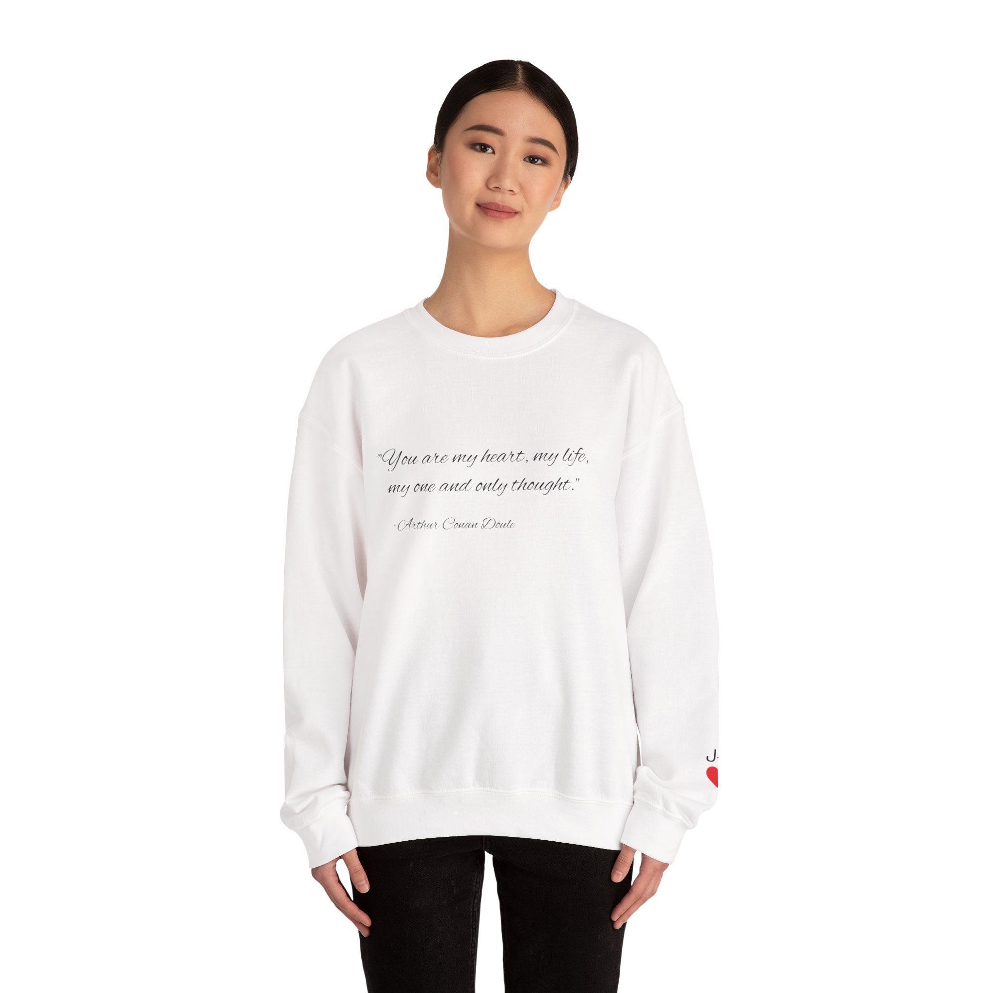 Custom Quote Couple Crewneck Sweatshirt