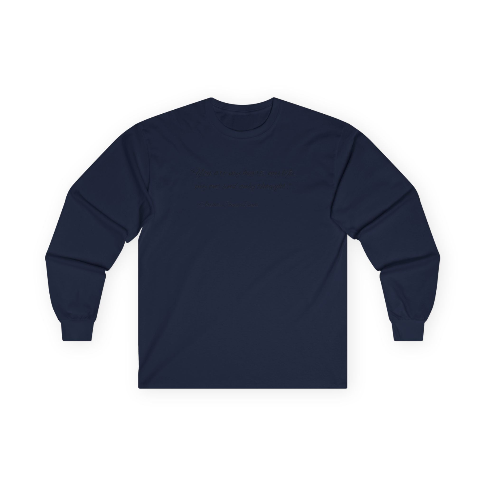Custom Quote Couple Long Sleeve Tee