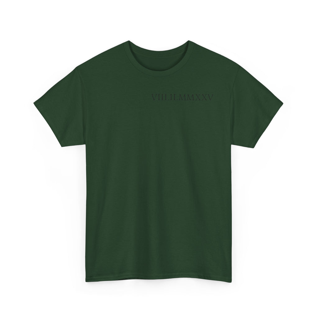 Custom Roman Numeral Date Couple Unisex T-Shirt