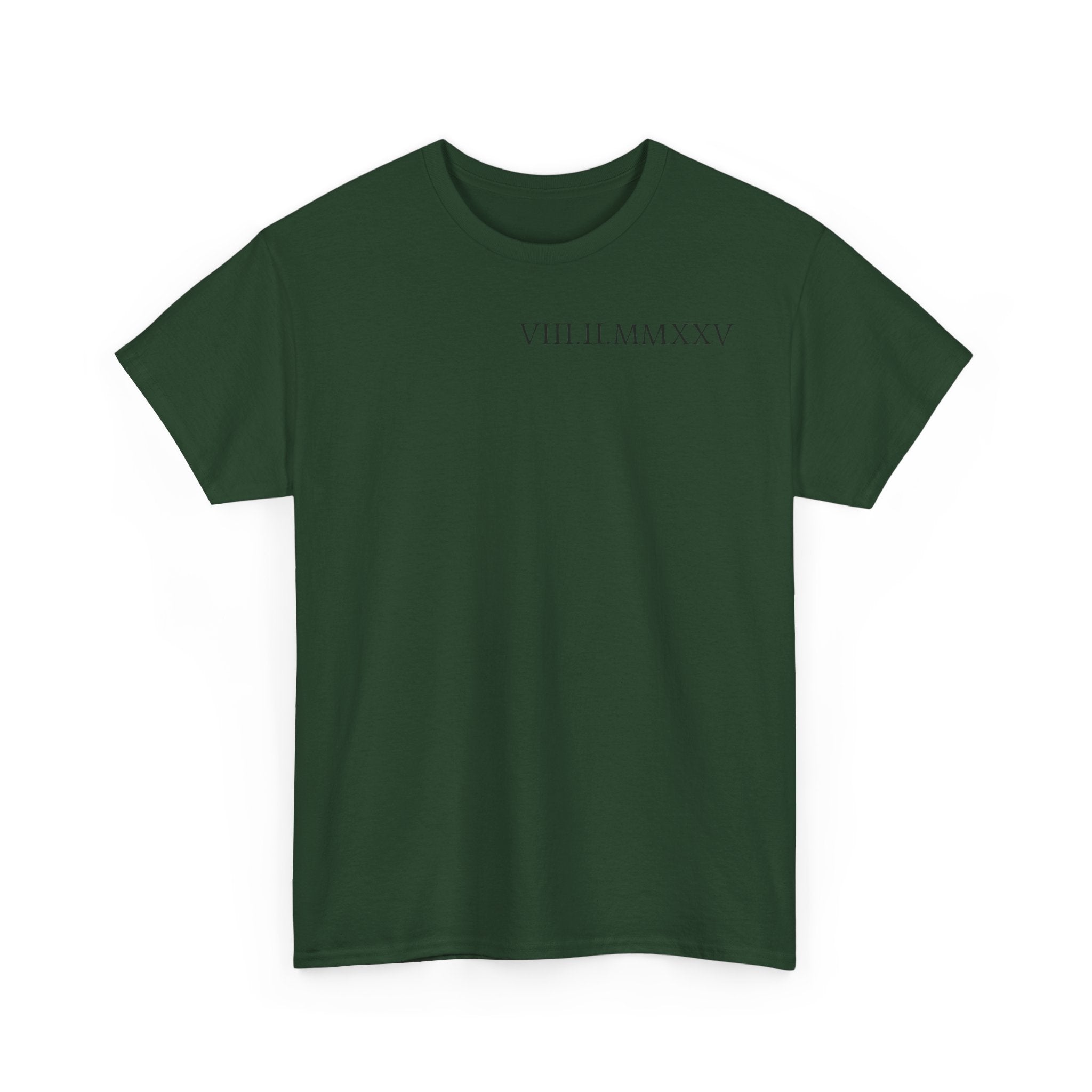 Custom Roman Numeral Date Couple Unisex T-Shirt