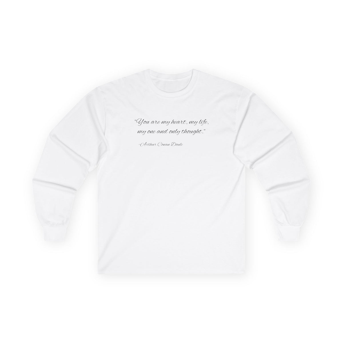 Custom Quote Couple Long Sleeve Tee