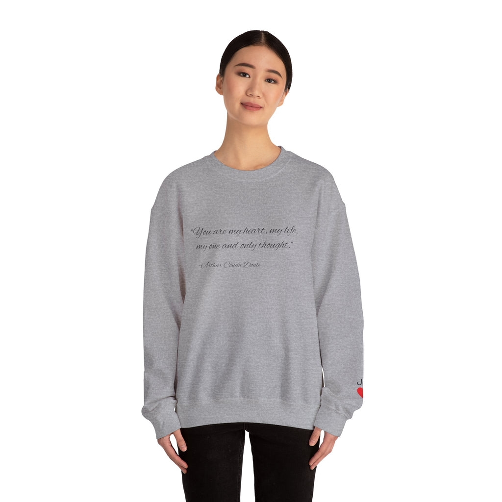 Custom Quote Couple Crewneck Sweatshirt