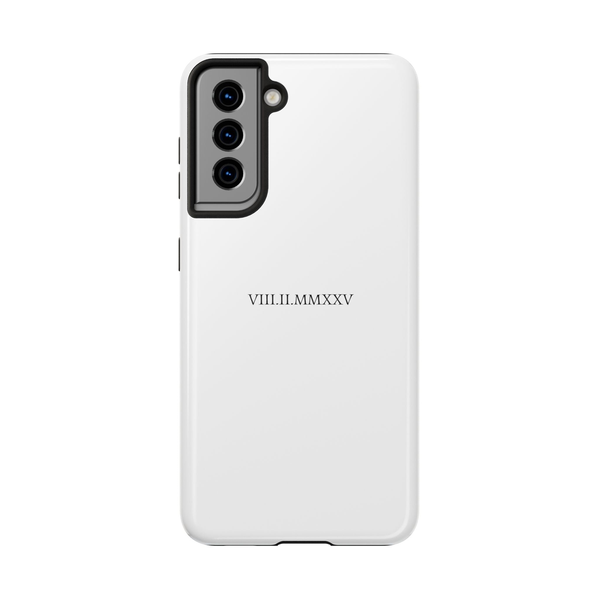 Custom Roman Numeral Date Couple Phone Case