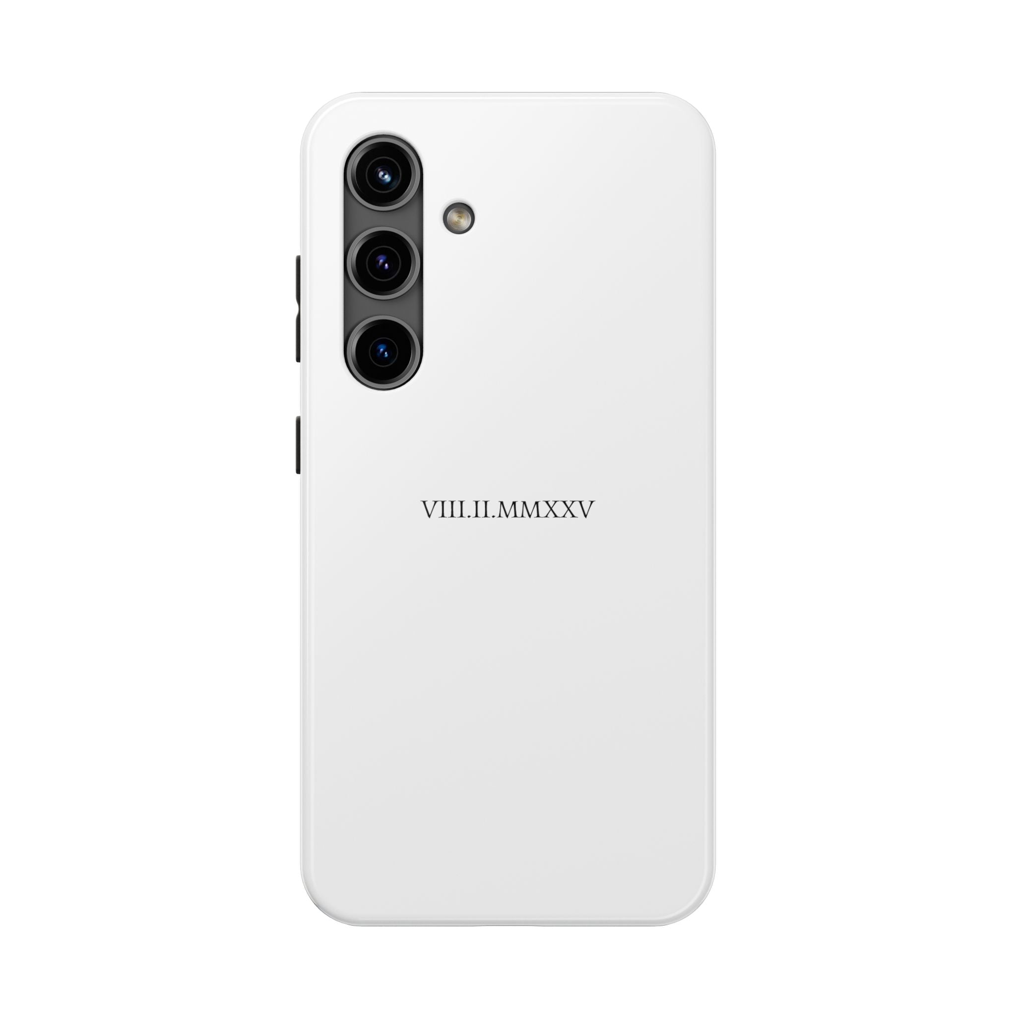 Custom Roman Numeral Date Couple Phone Case
