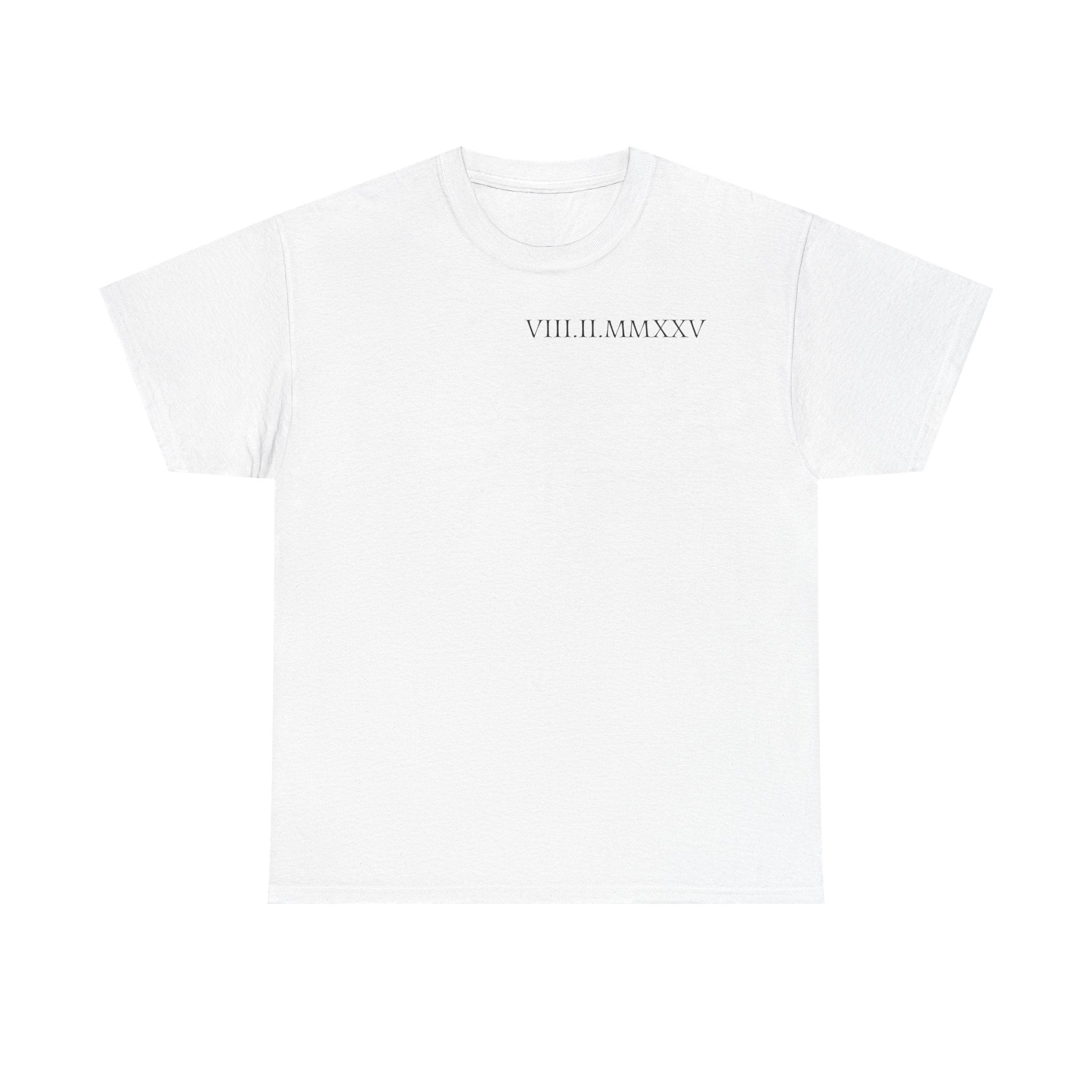 Custom Roman Numeral Date Couple Unisex T-Shirt
