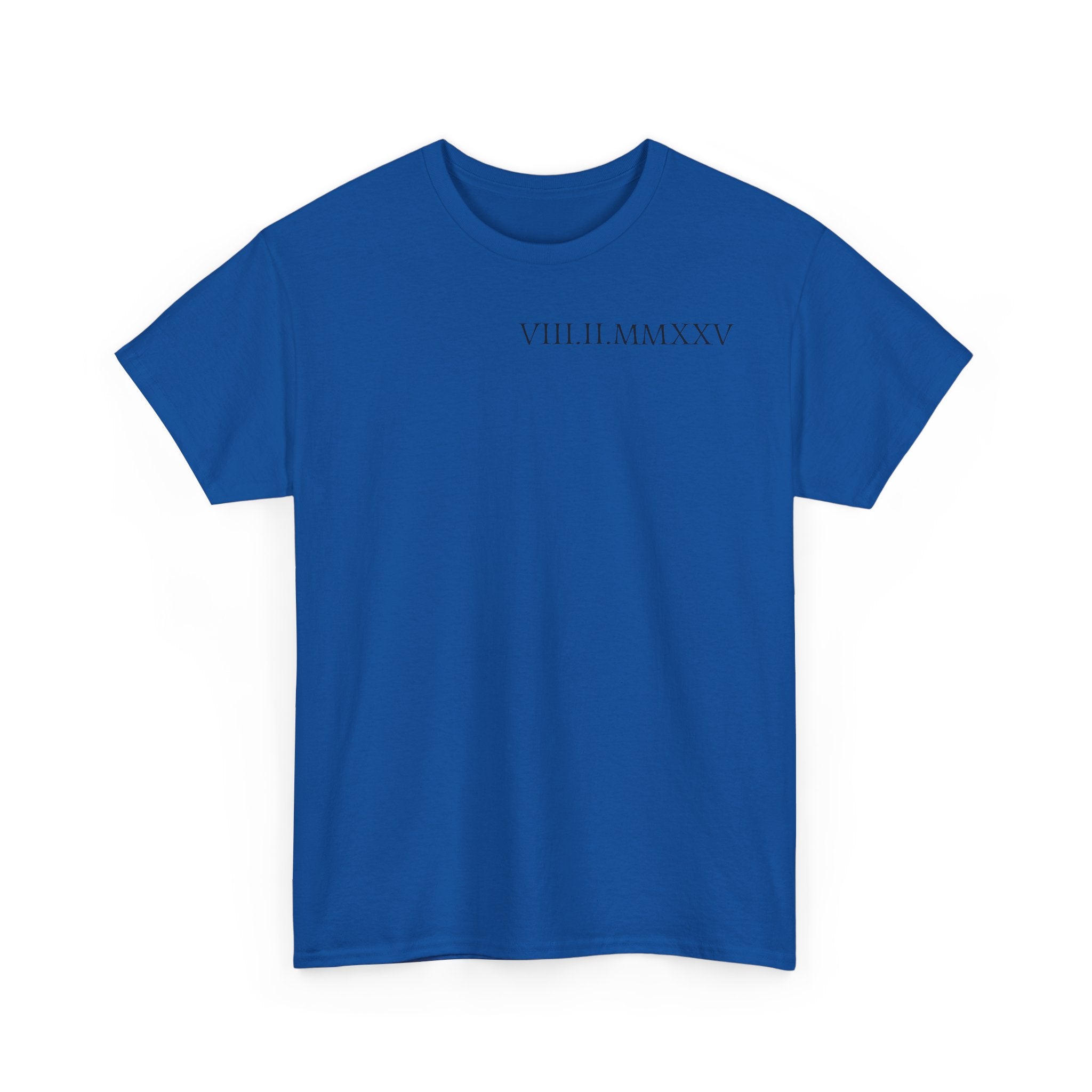 Custom Roman Numeral Date Couple Unisex T-Shirt