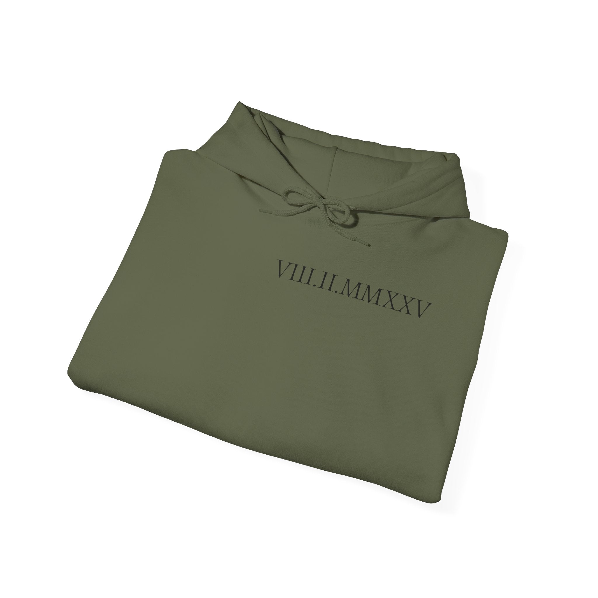 Custom Roman Numeral Date Couple Hoodie