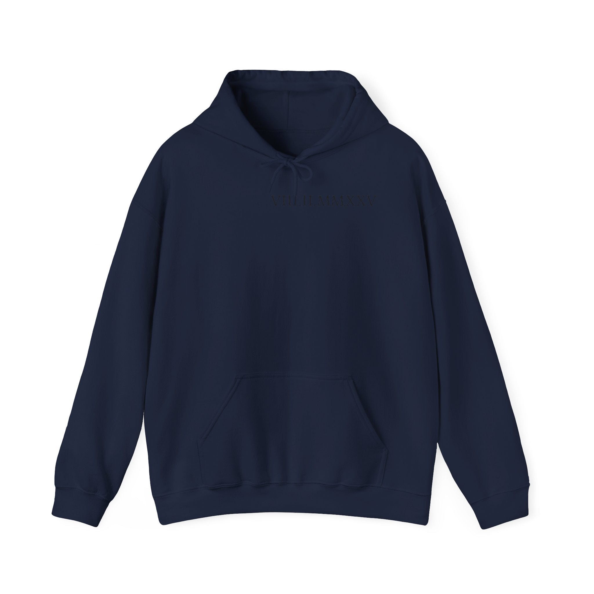 Custom Roman Numeral Date Couple Hoodie