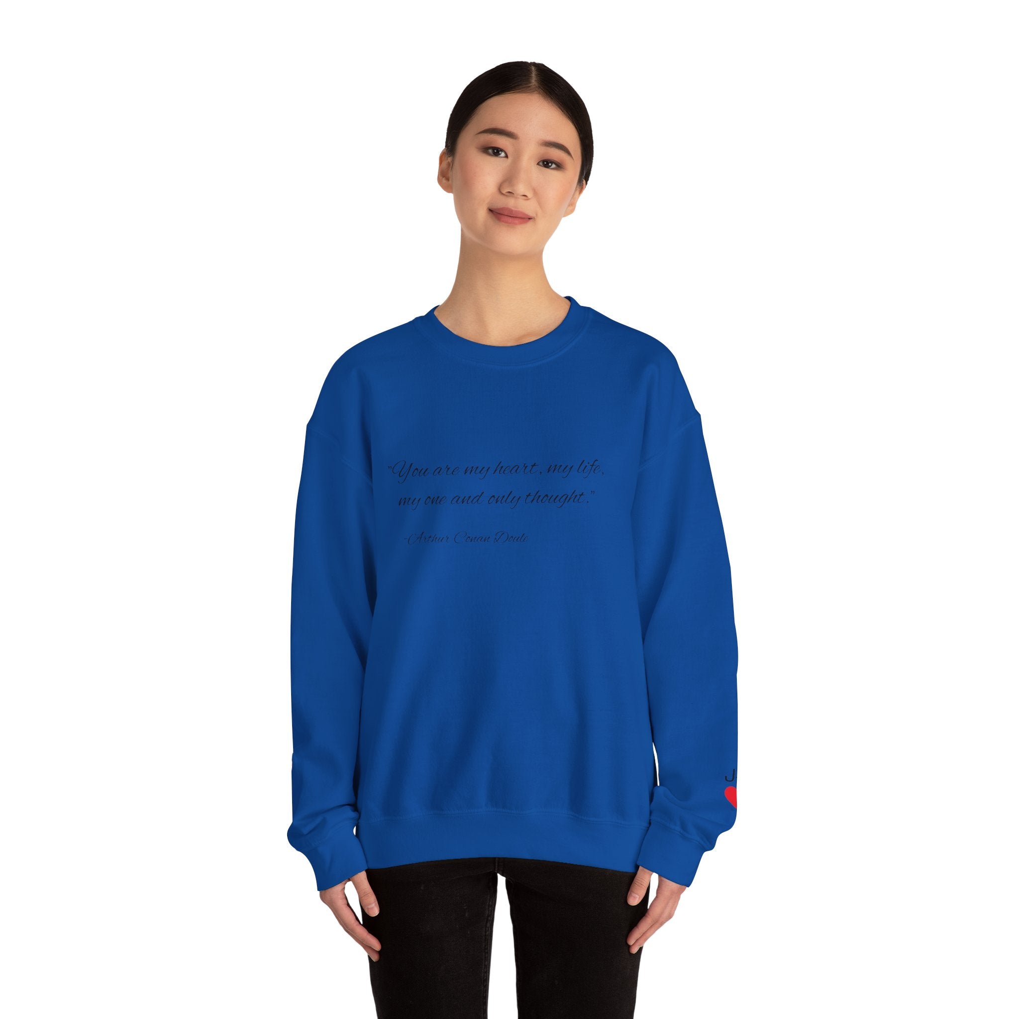 Custom Quote Couple Crewneck Sweatshirt
