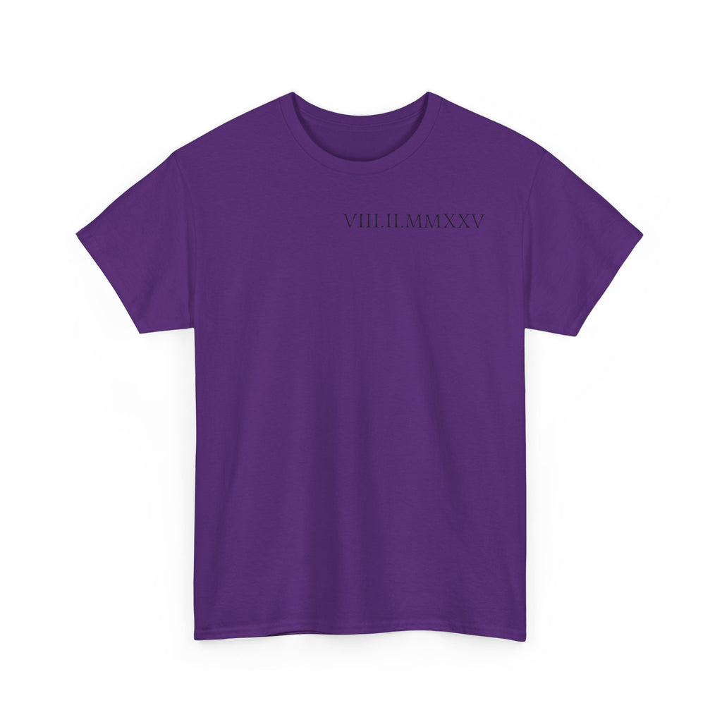 Custom Roman Numeral Date Couple Unisex T-Shirt
