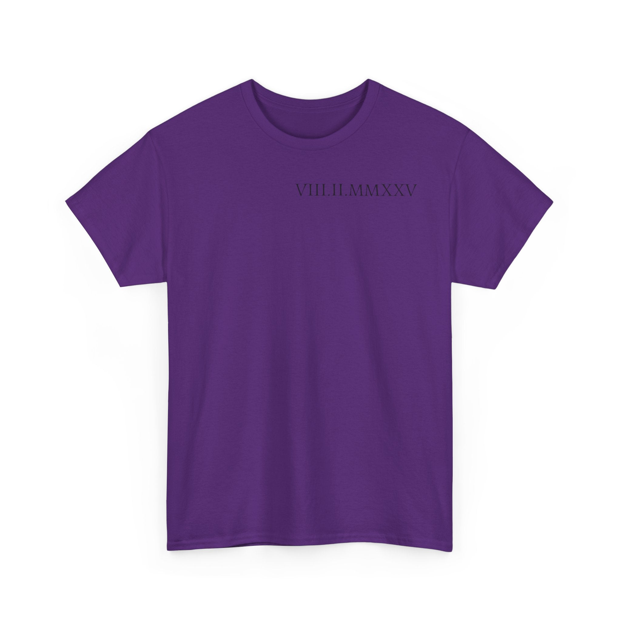 Custom Roman Numeral Date Couple Unisex T-Shirt