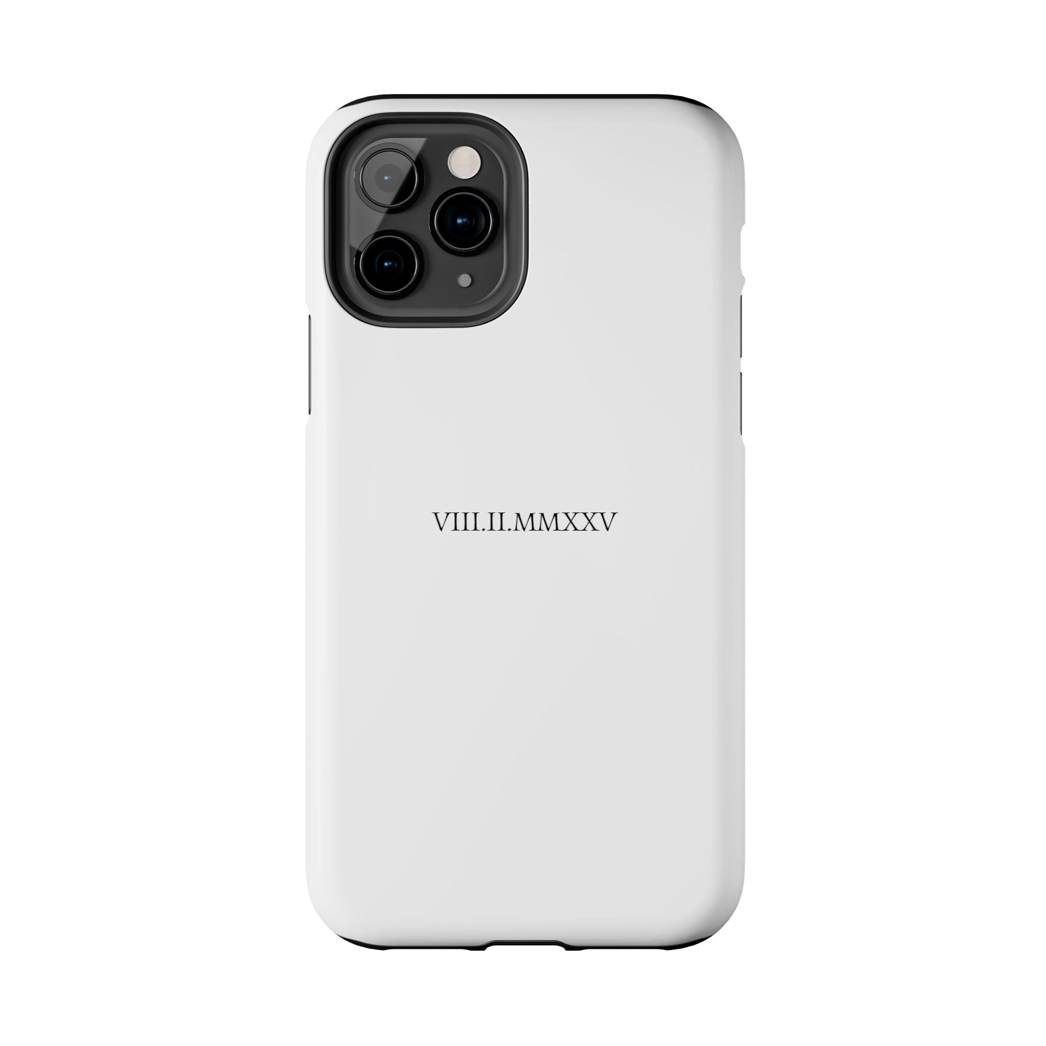 Custom Roman Numeral Date Couple Phone Case