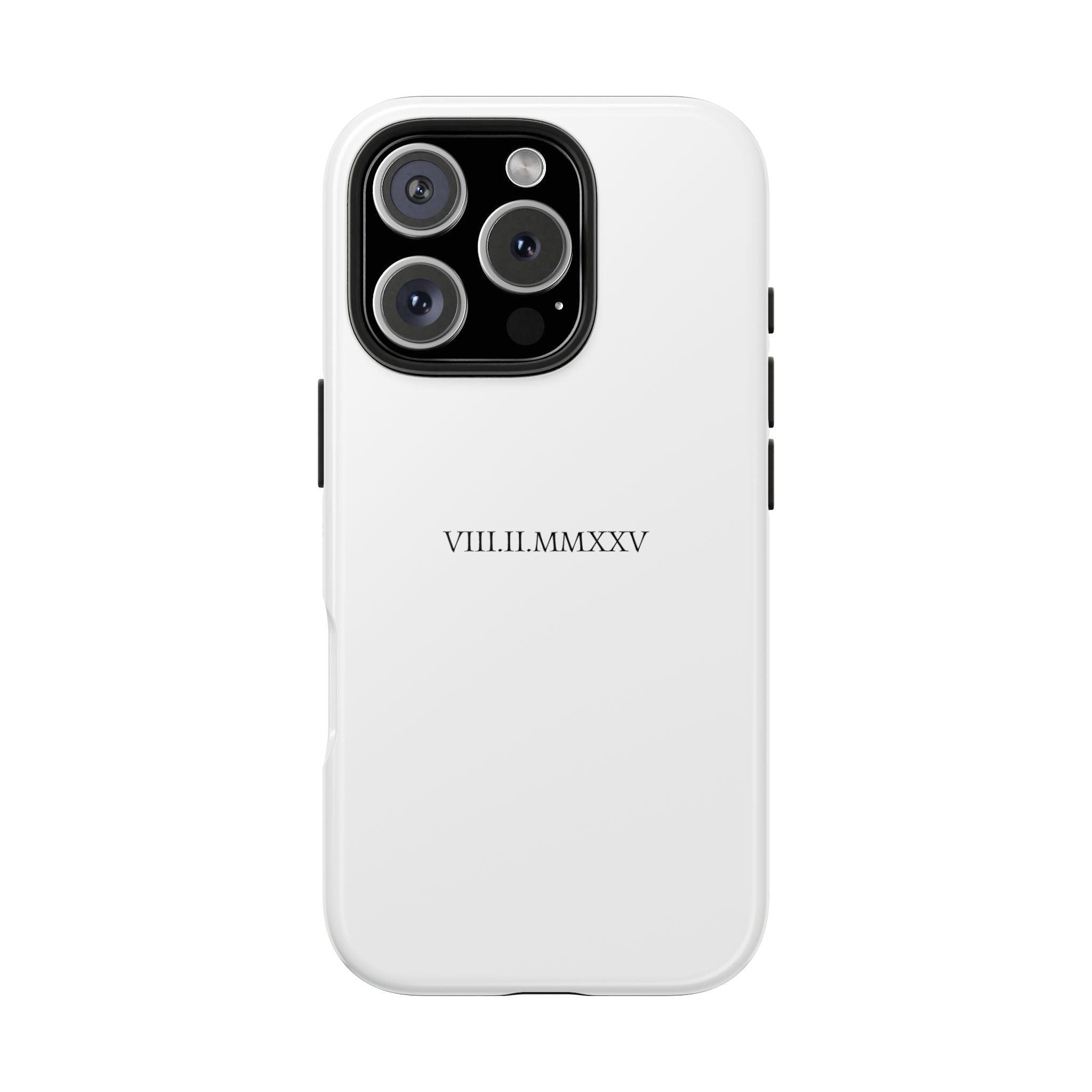 Custom Roman Numeral Date Couple Phone Case
