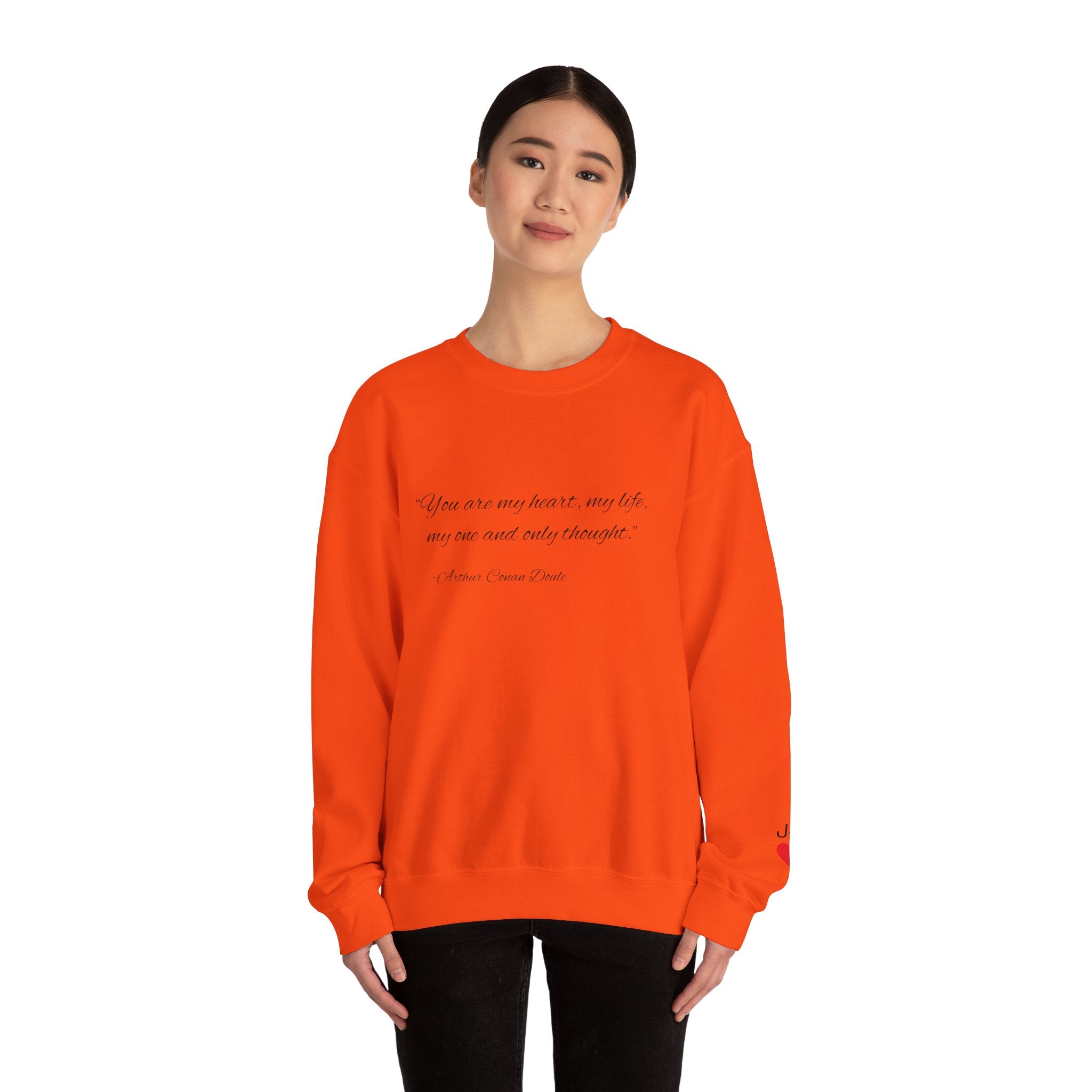 Custom Quote Couple Crewneck Sweatshirt