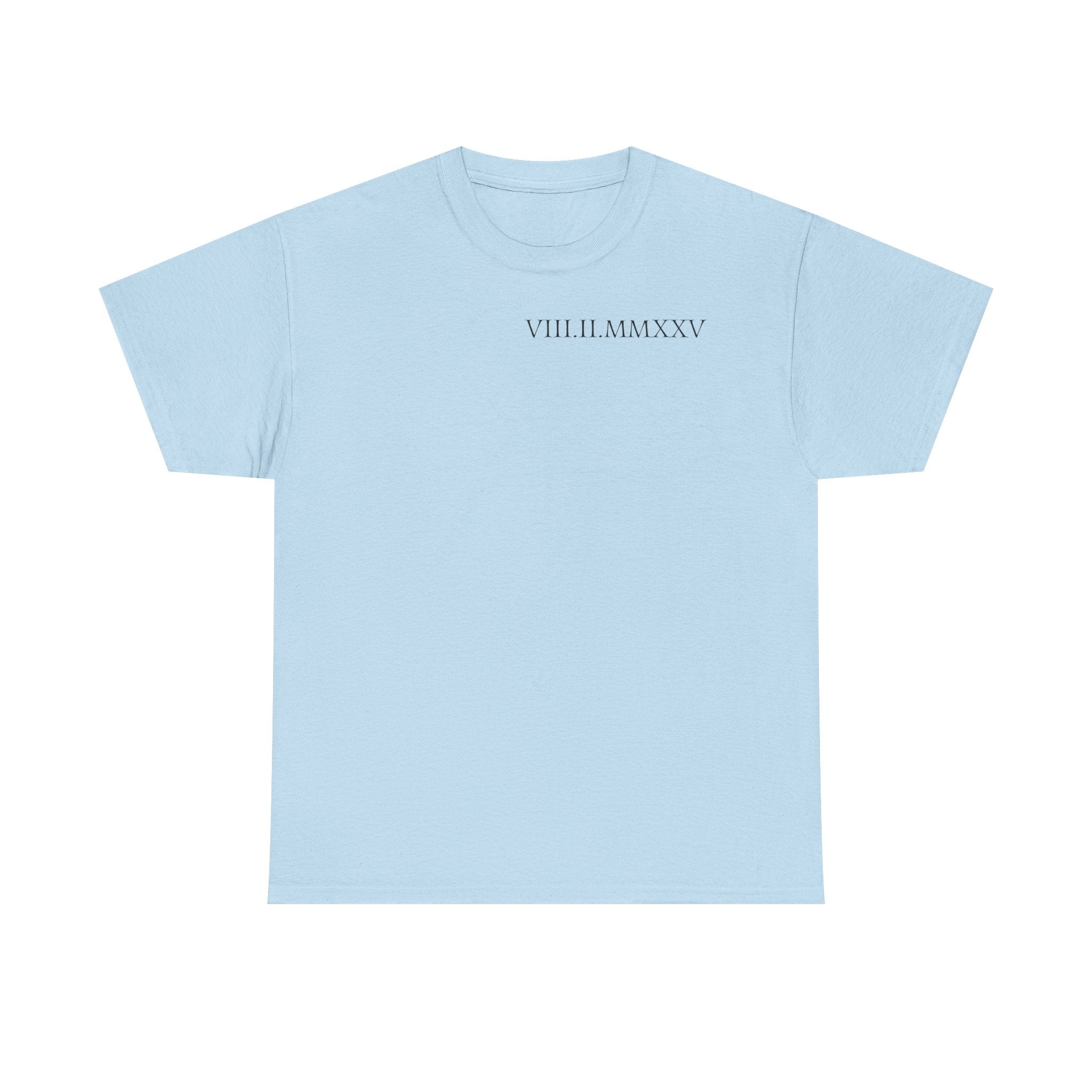Custom Roman Numeral Date Couple Unisex T-Shirt