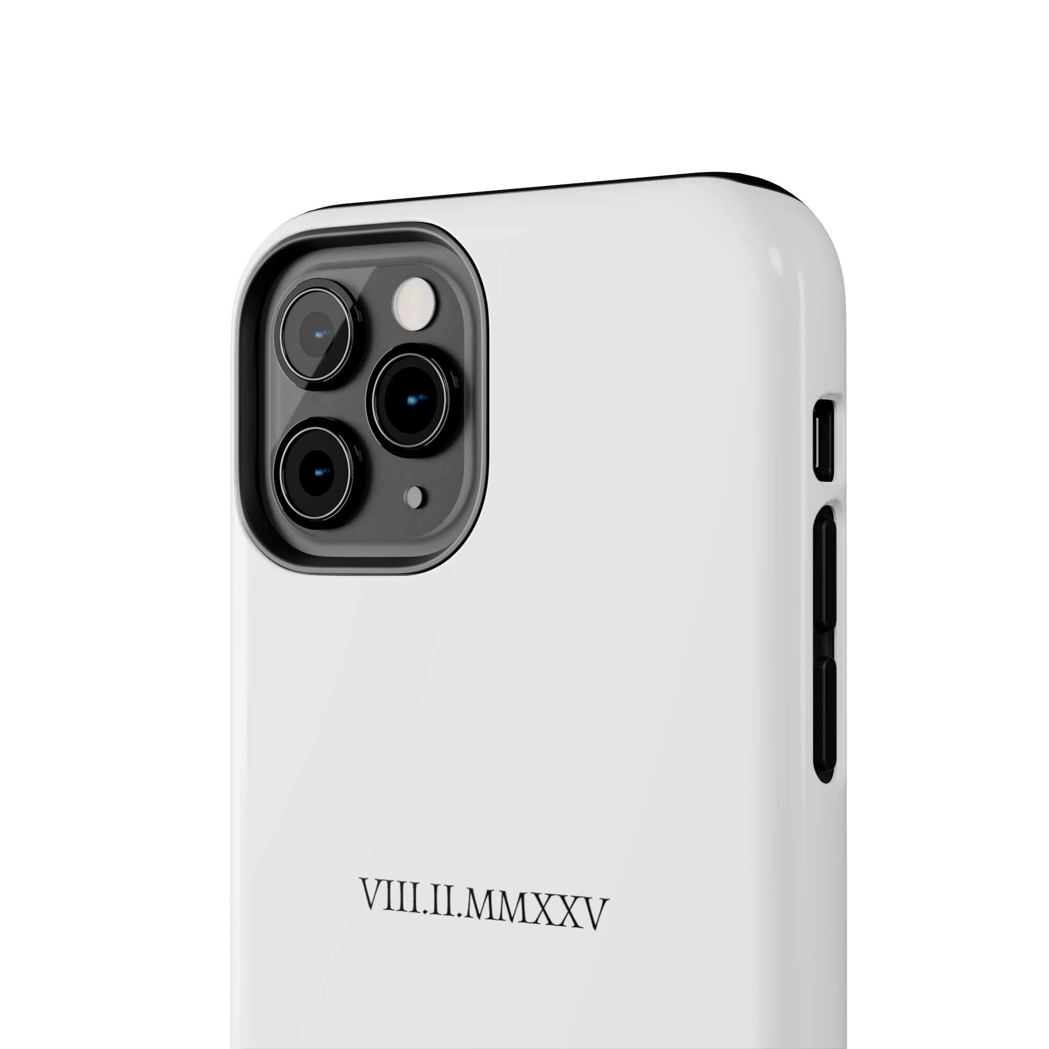 Custom Roman Numeral Date Couple Phone Case