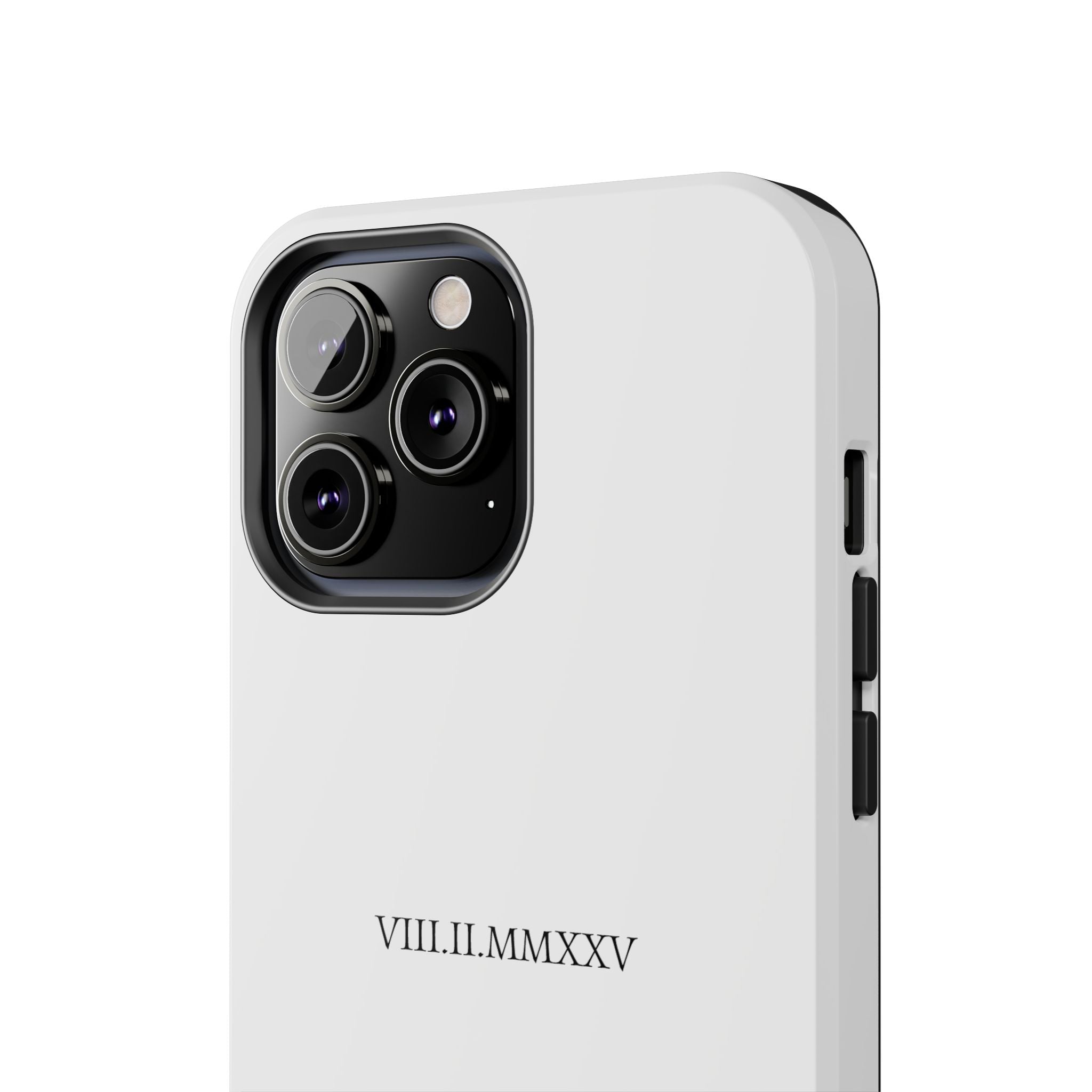 Custom Roman Numeral Date Couple Phone Case