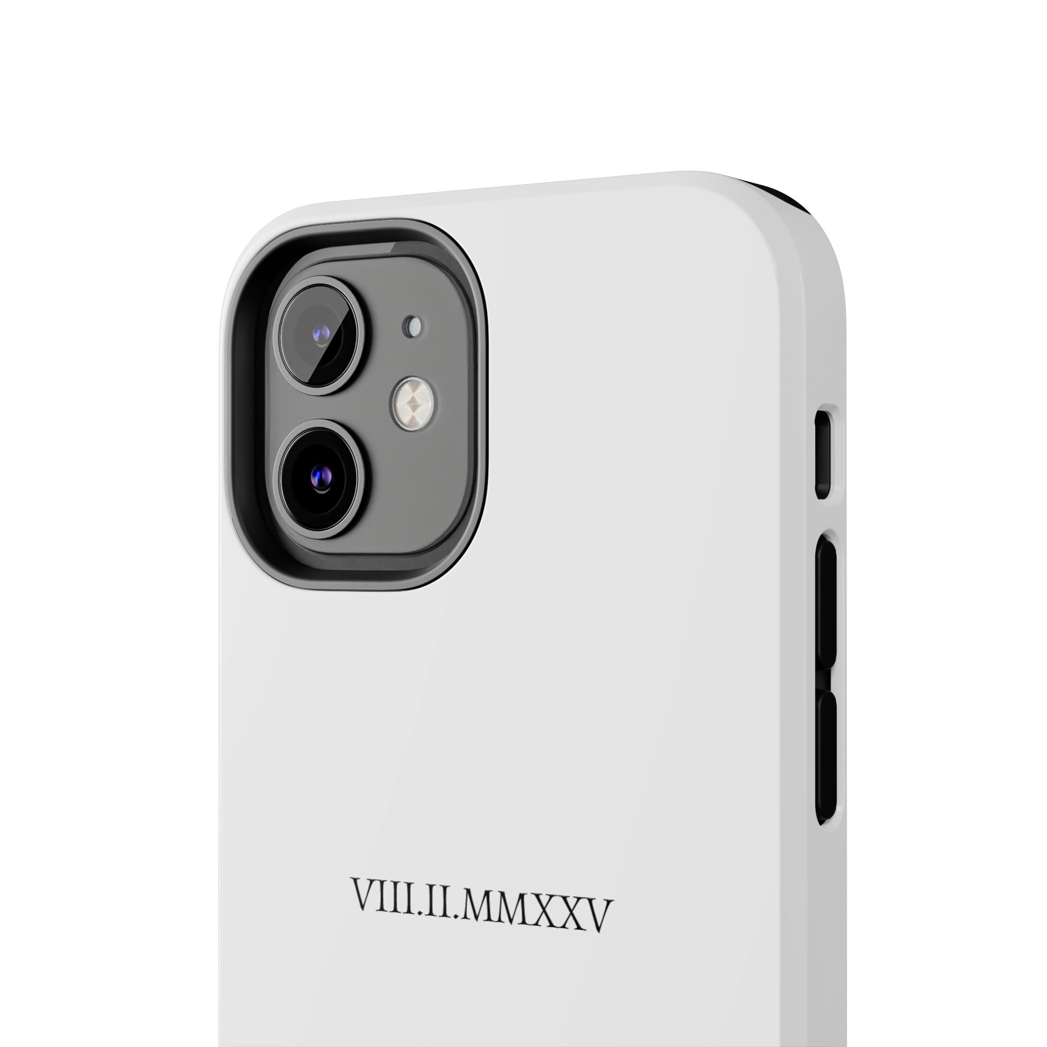 Custom Roman Numeral Date Couple Phone Case
