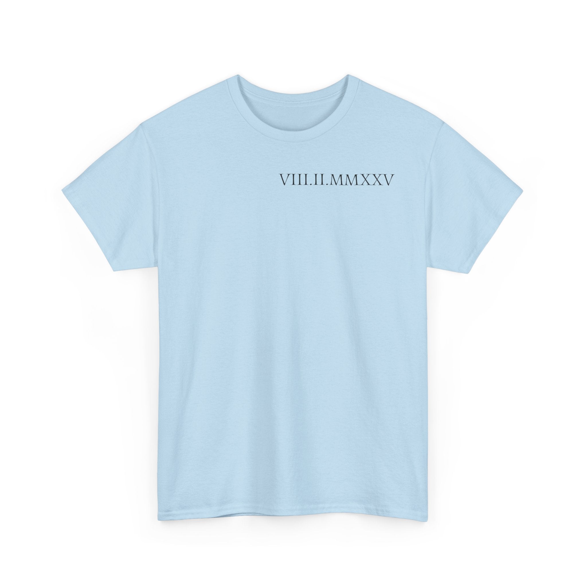Custom Roman Numeral Date Couple Unisex T-Shirt