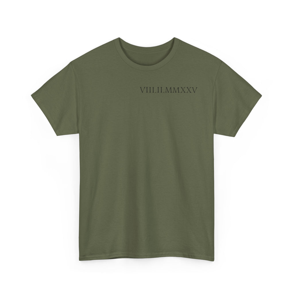 Custom Roman Numeral Date Couple Unisex T-Shirt