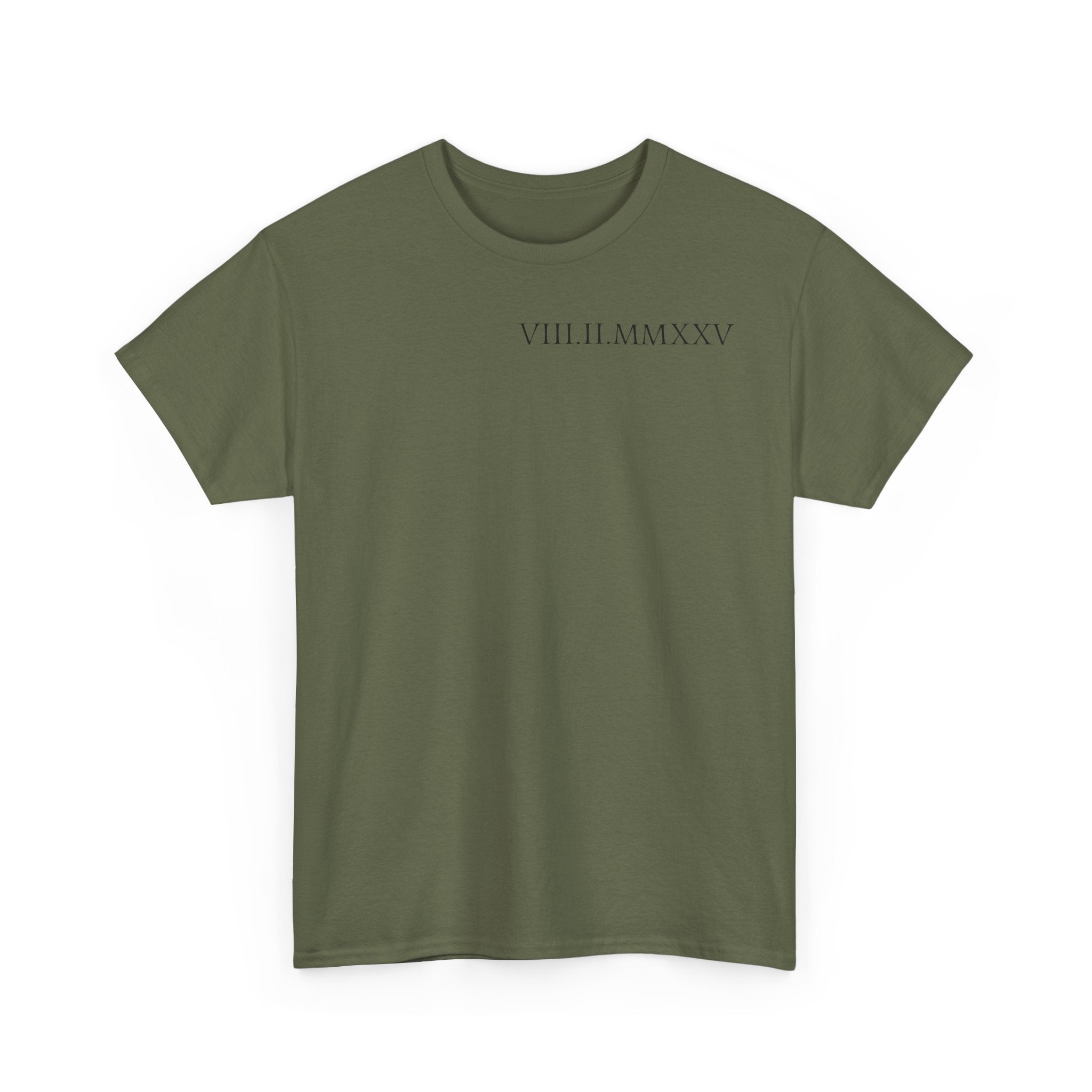 Custom Roman Numeral Date Couple Unisex T-Shirt