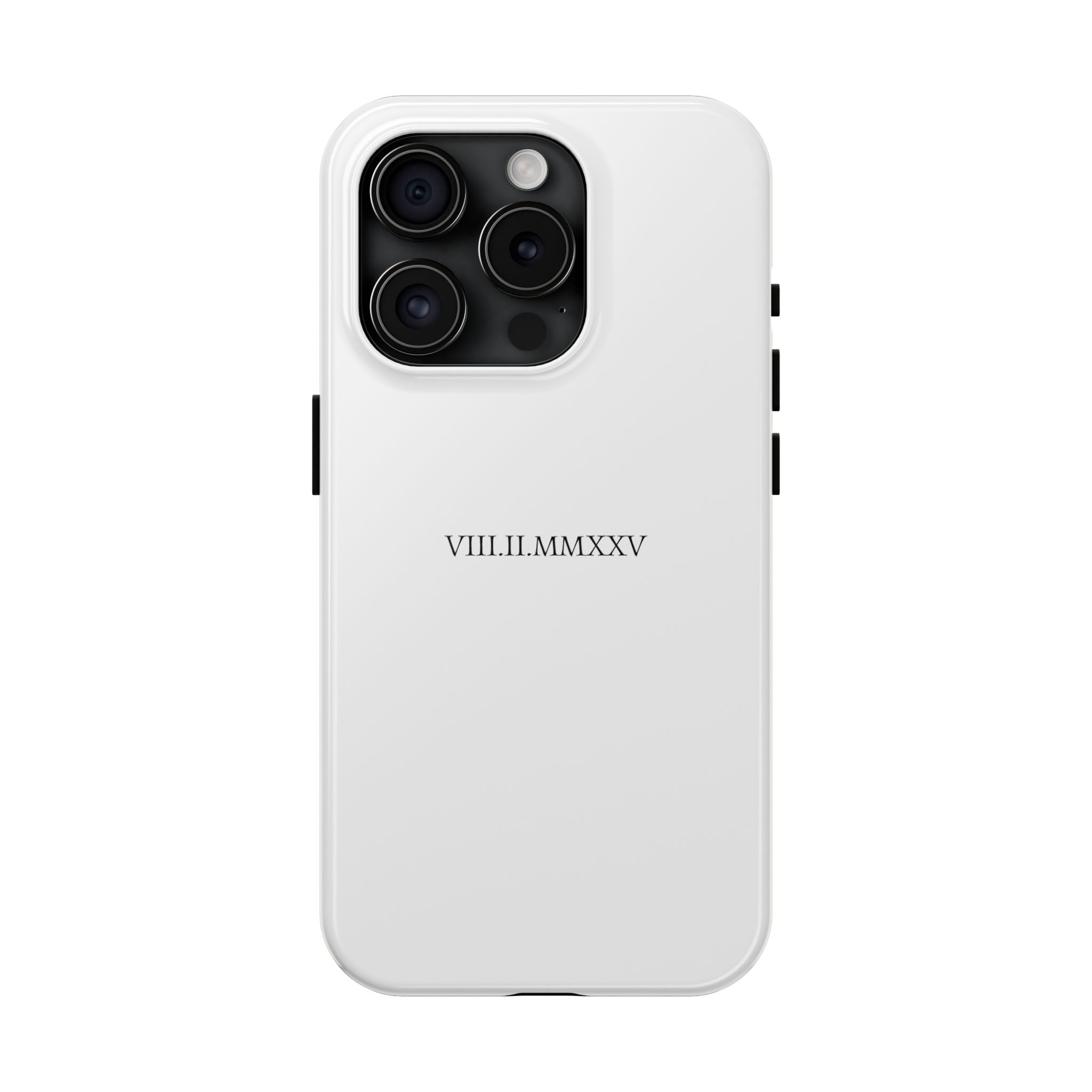 Custom Roman Numeral Date Couple Phone Case