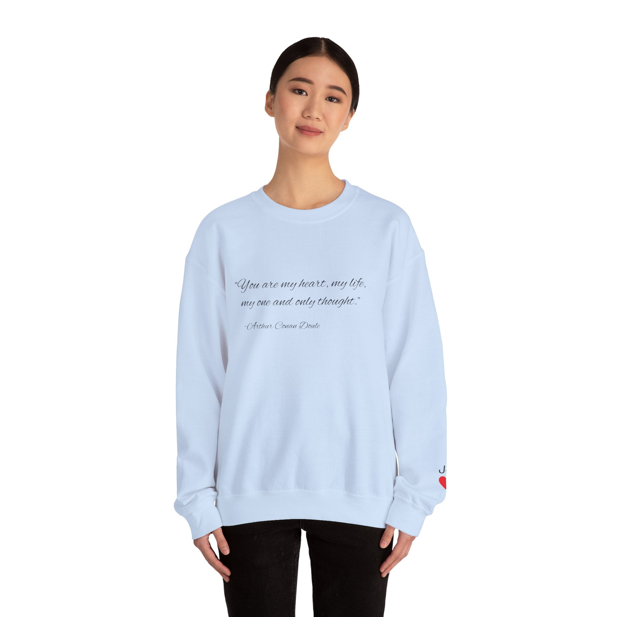 Custom Quote Couple Crewneck Sweatshirt