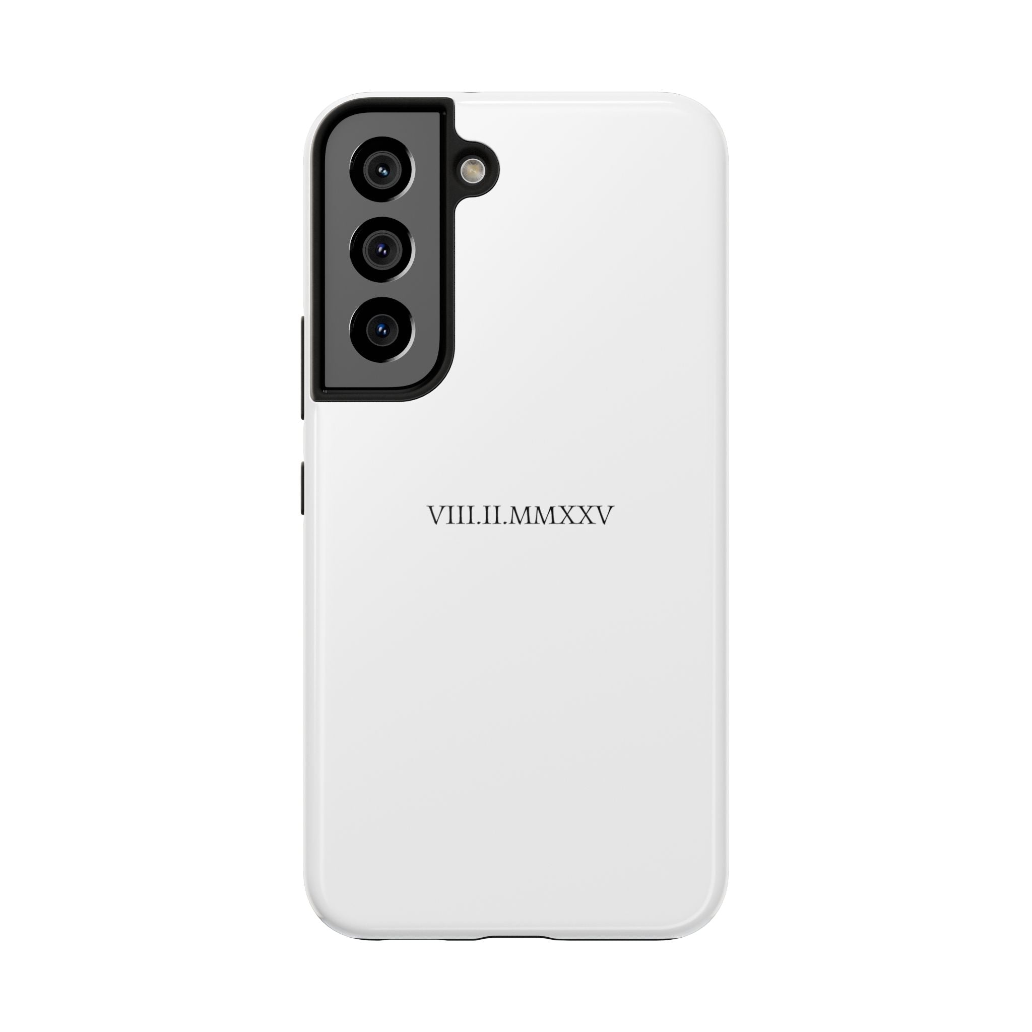 Custom Roman Numeral Date Couple Phone Case