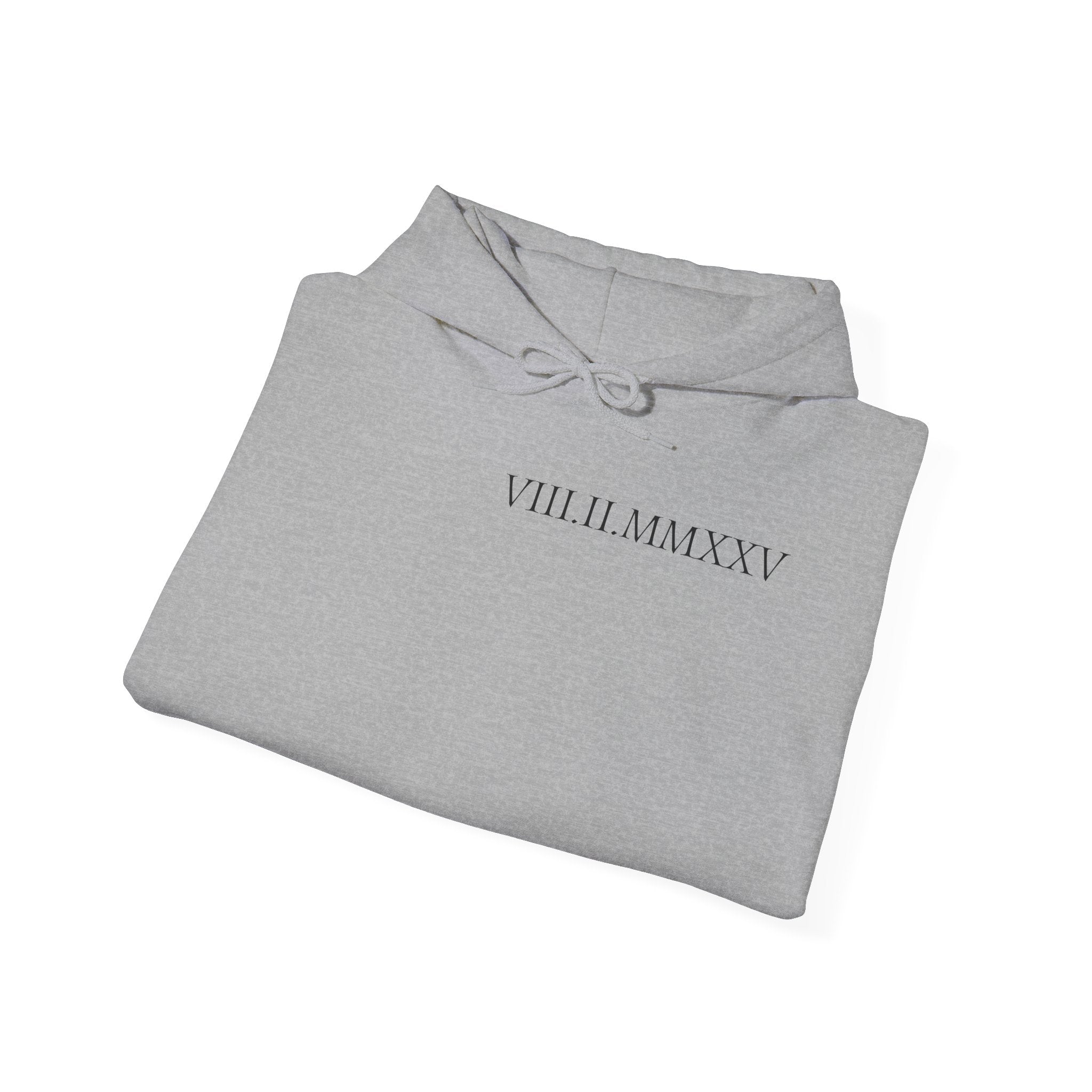Custom Roman Numeral Date Couple Hoodie