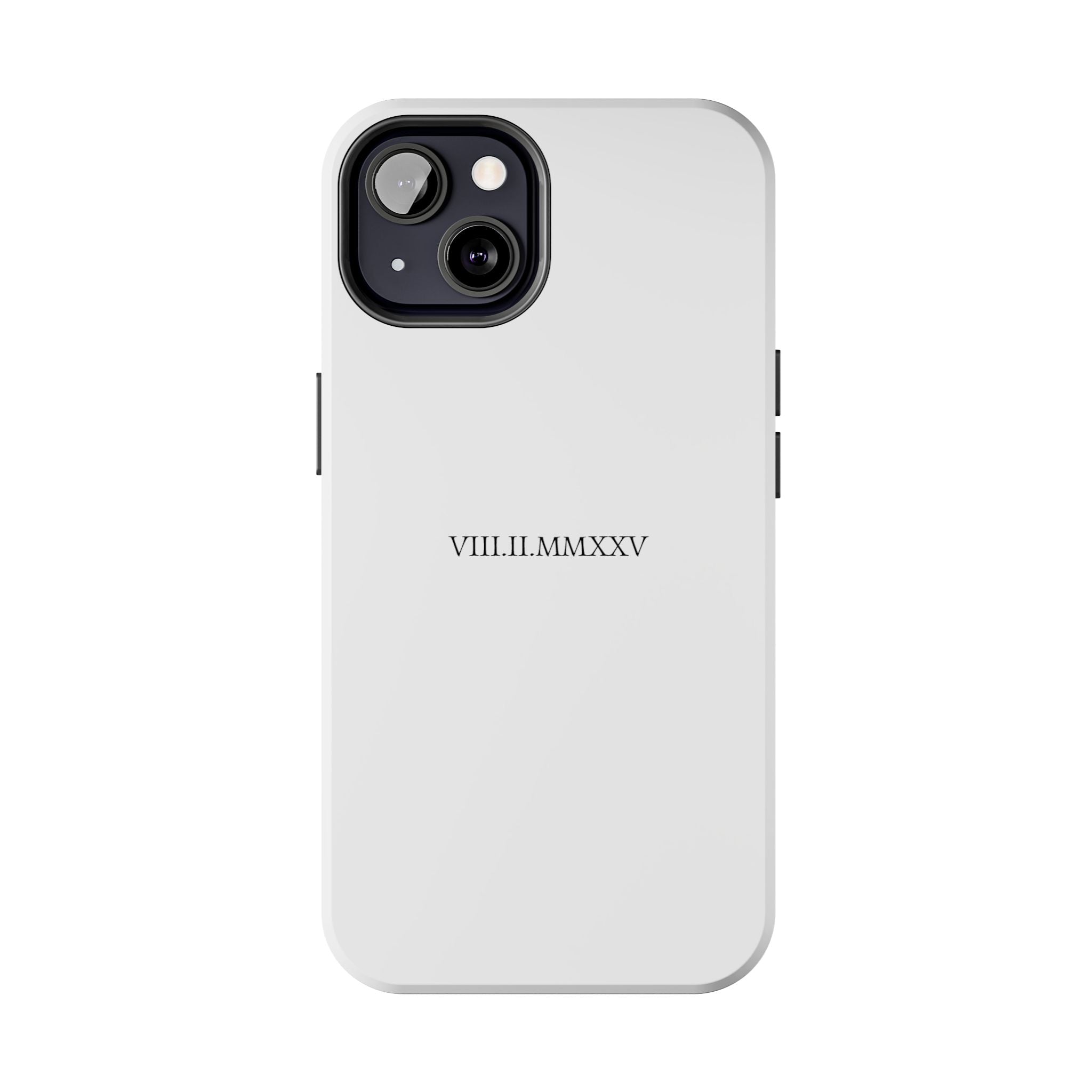 Custom Roman Numeral Date Couple Phone Case