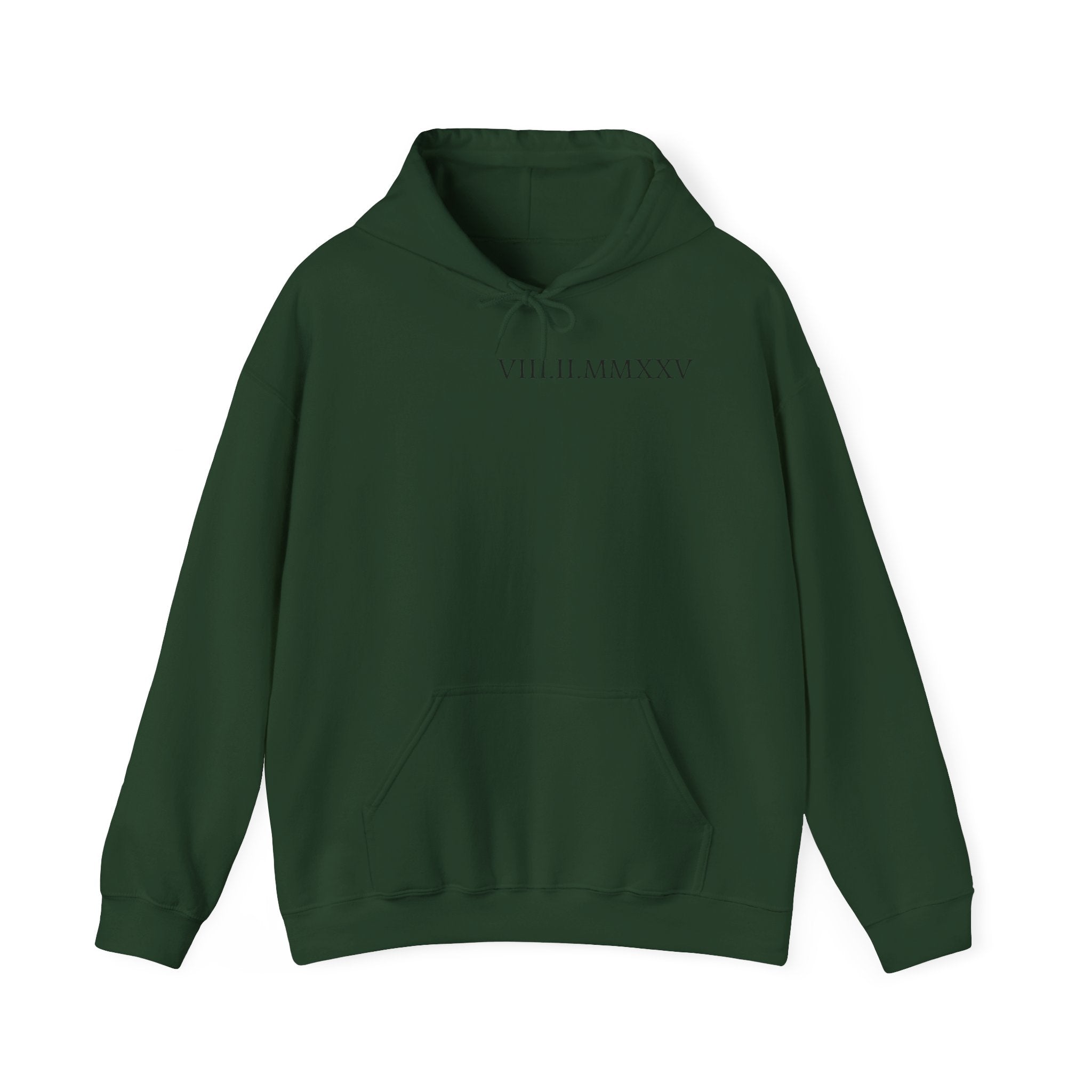 Custom Roman Numeral Date Couple Hoodie