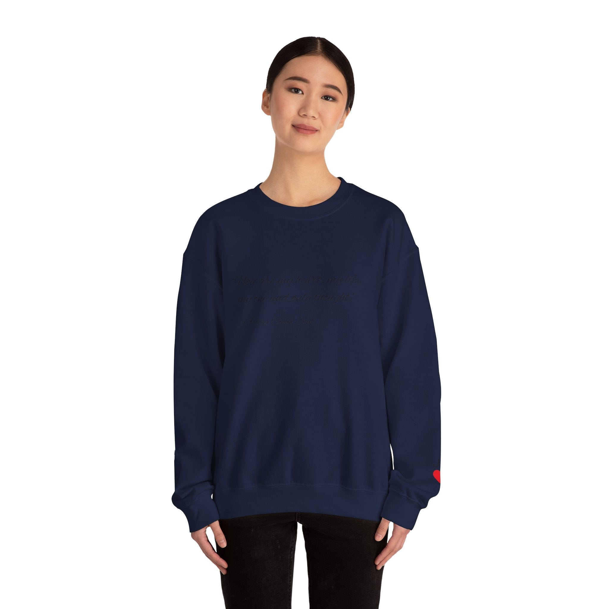 Custom Quote Couple Crewneck Sweatshirt