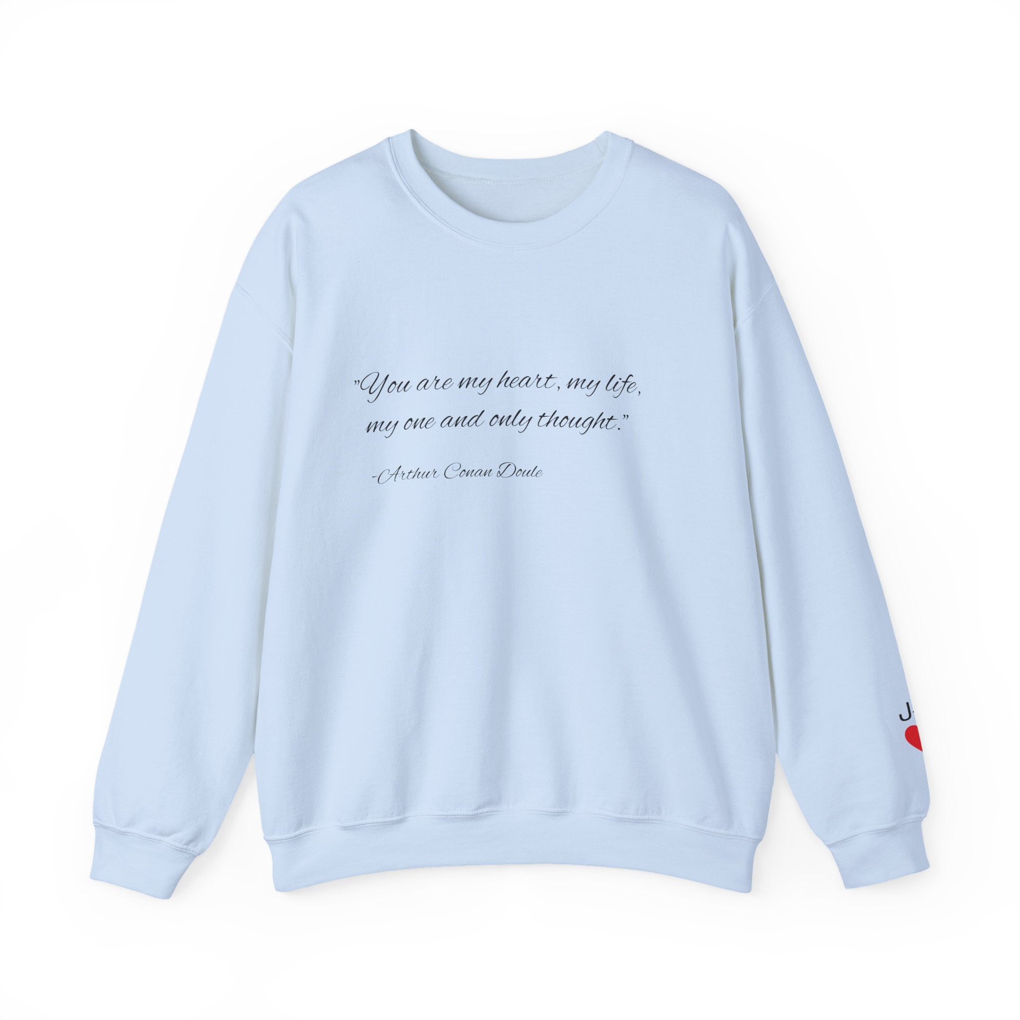 Custom Quote Couple Crewneck Sweatshirt