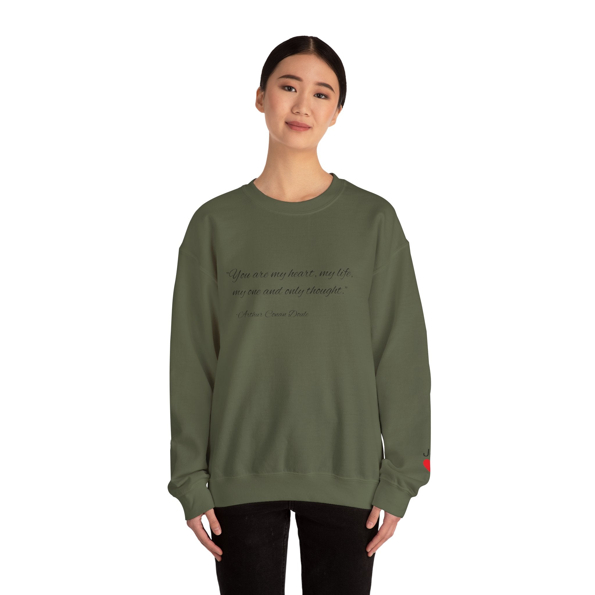 Custom Quote Couple Crewneck Sweatshirt
