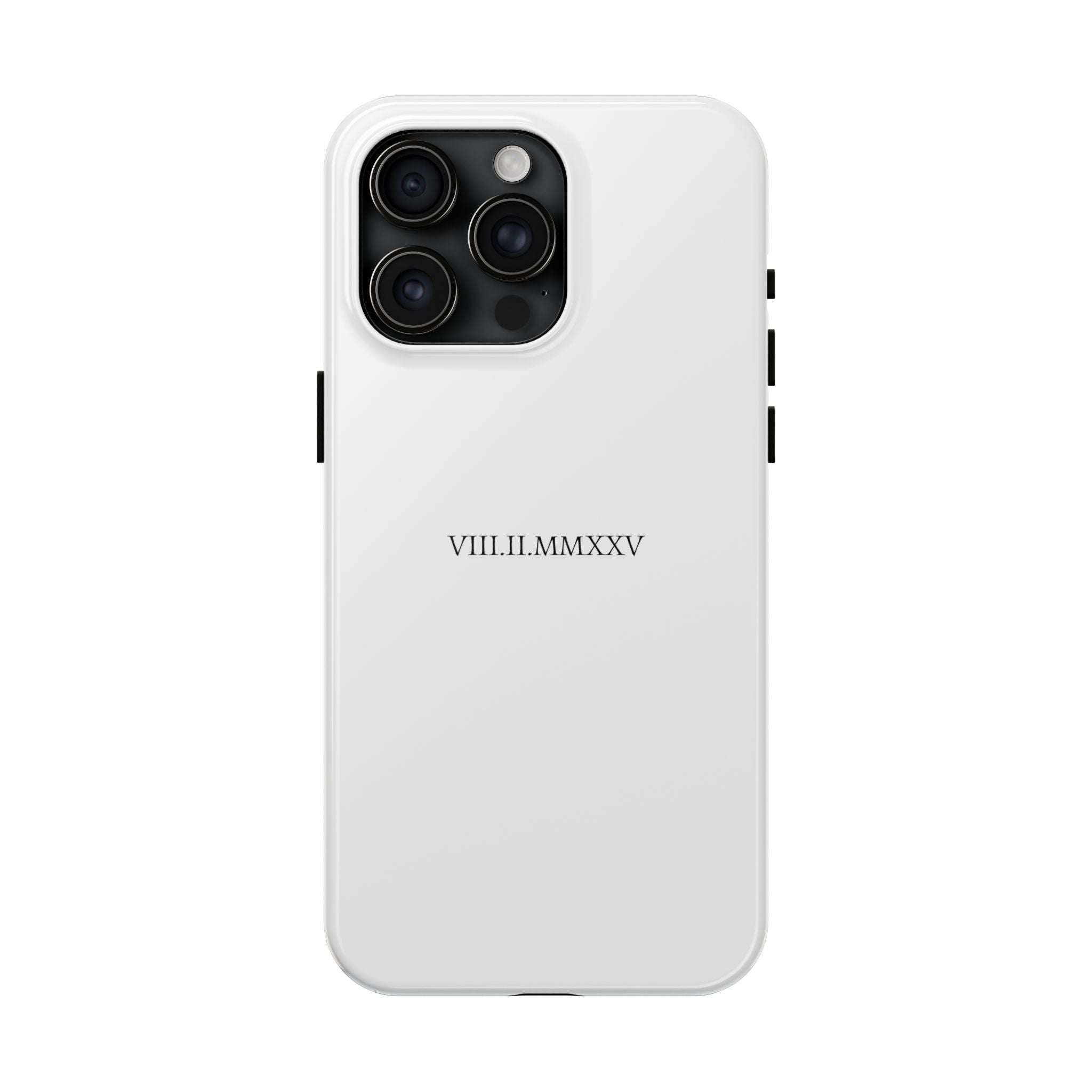 Custom Roman Numeral Date Couple Phone Case